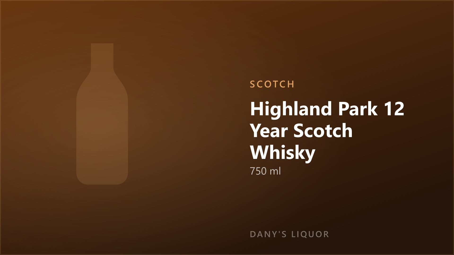 Highland Park 12 Year Scotch Whisky (750 ml)