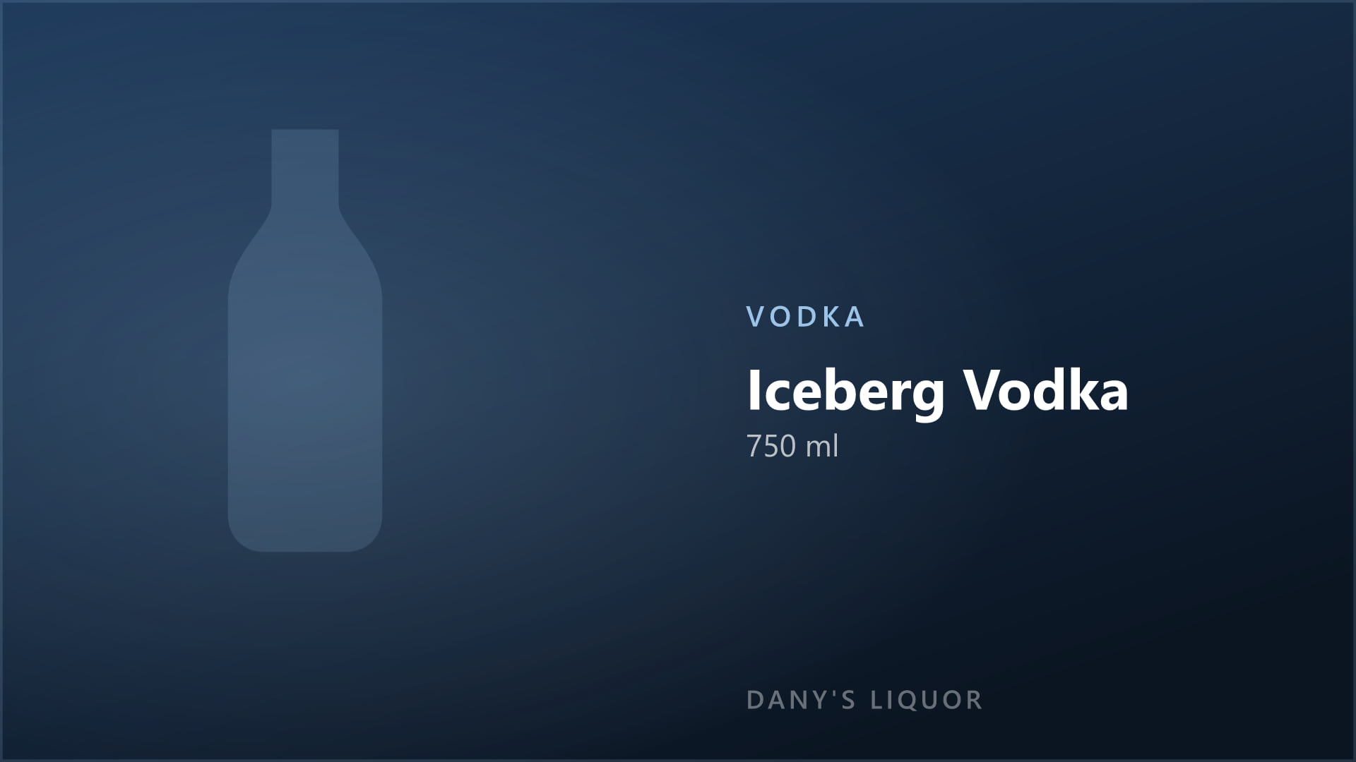 Iceberg Vodka (750 ml)
