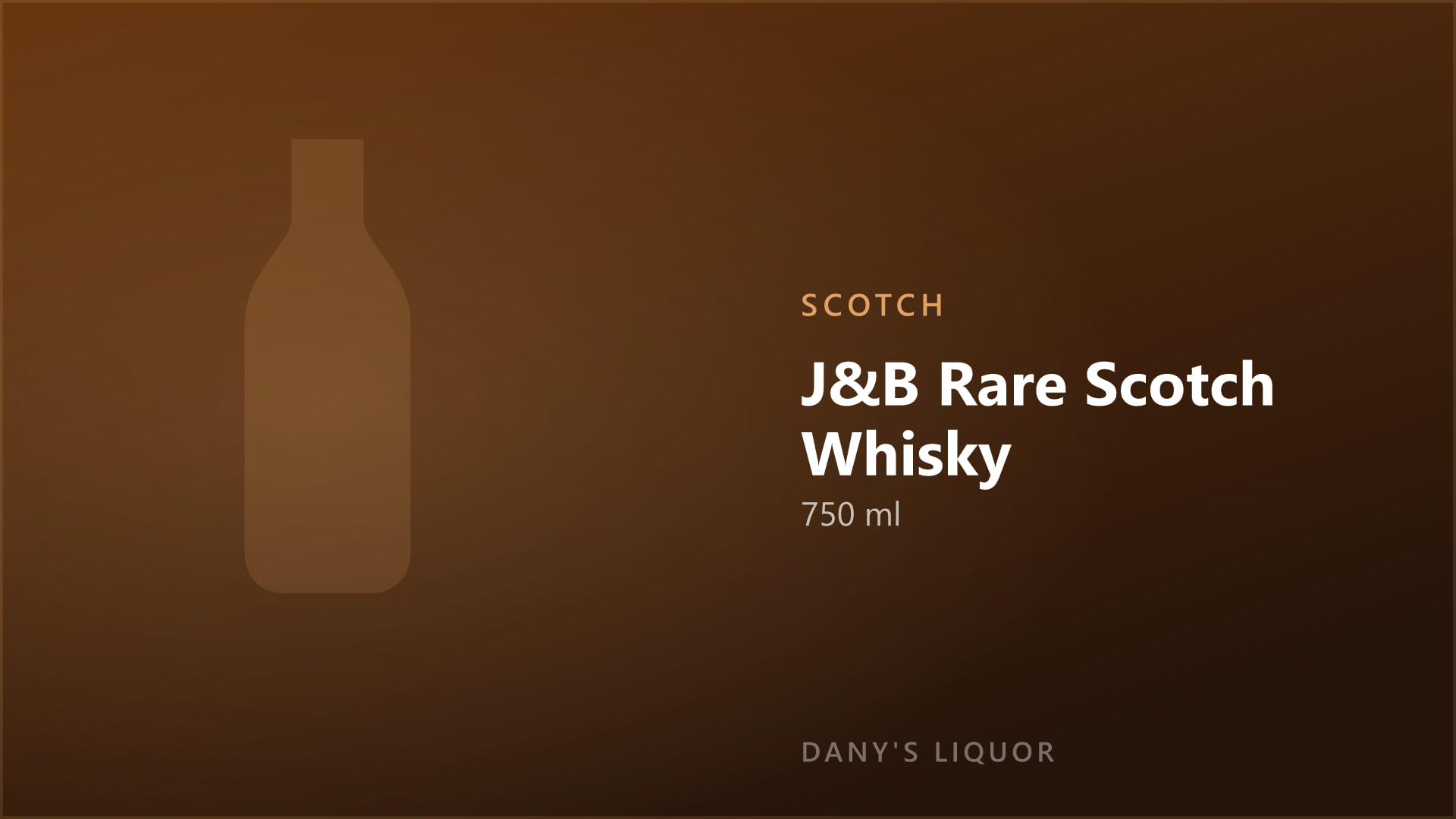 J&B Rare Scotch Whisky (750 ml)