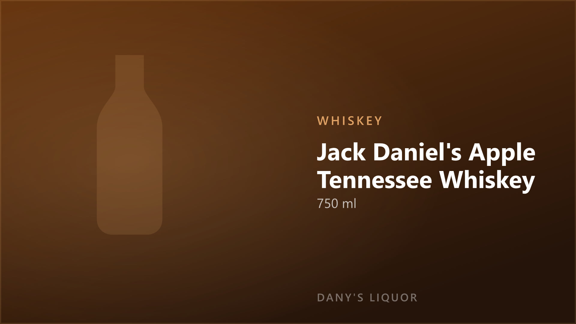 Jack Daniel's Apple Tennessee Whiskey (750 ml)