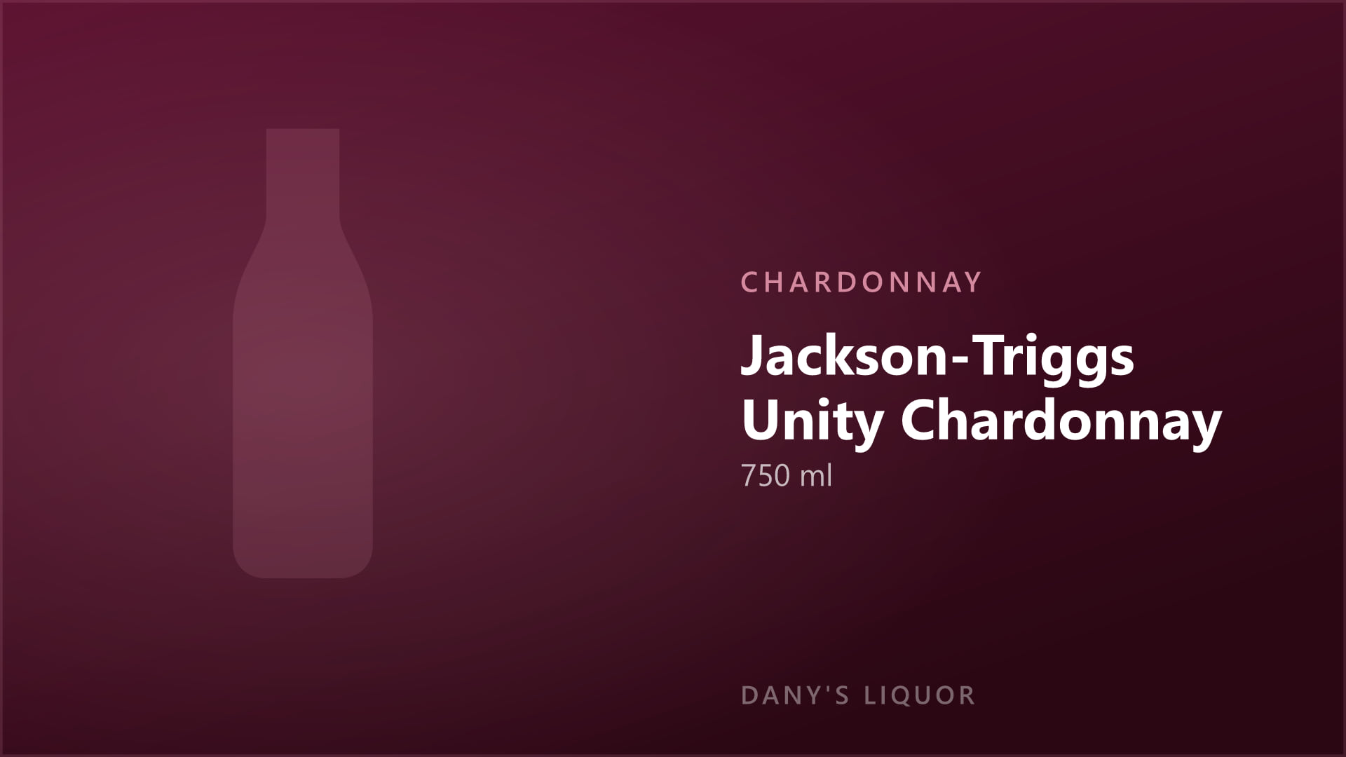 Jackson-Triggs Unity Chardonnay (750 ml)