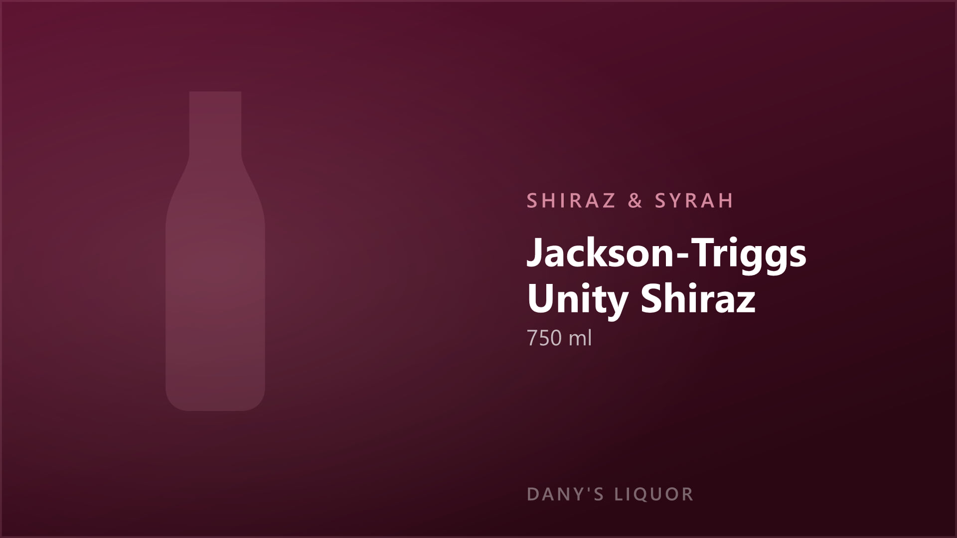 Jackson-Triggs Unity Shiraz (750 ml)