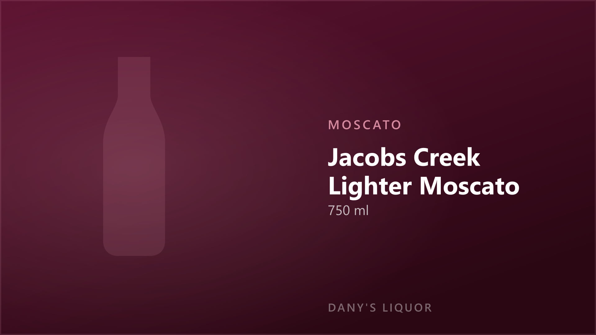 Jacobs Creek Lighter Moscato (750 ml)