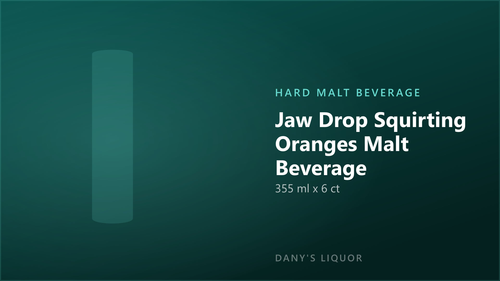 Jaw Drop Squirting Oranges Malt Beverage (355 ml x 6 ct)