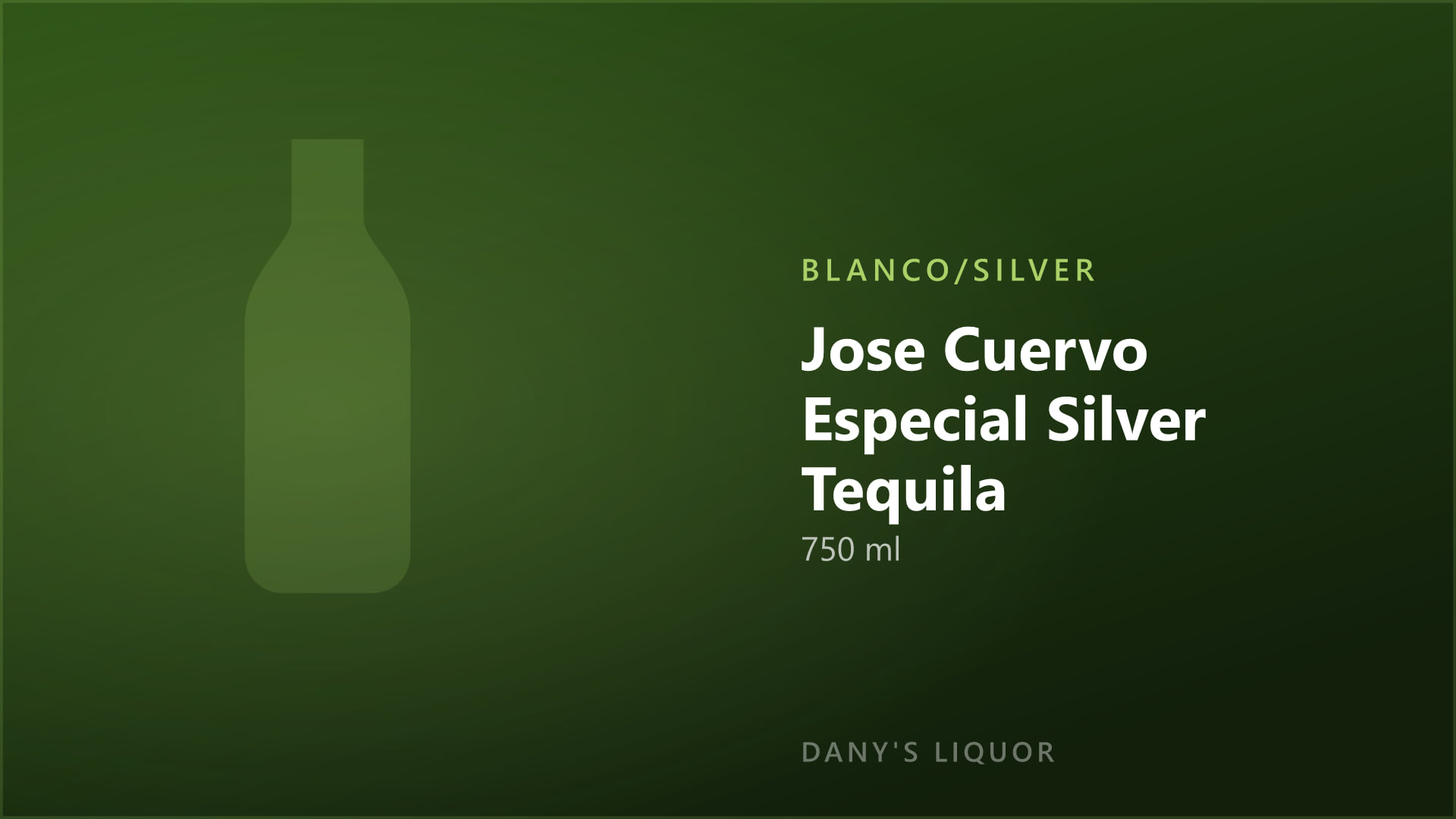 Jose Cuervo Especial Silver Tequila (750 ml)