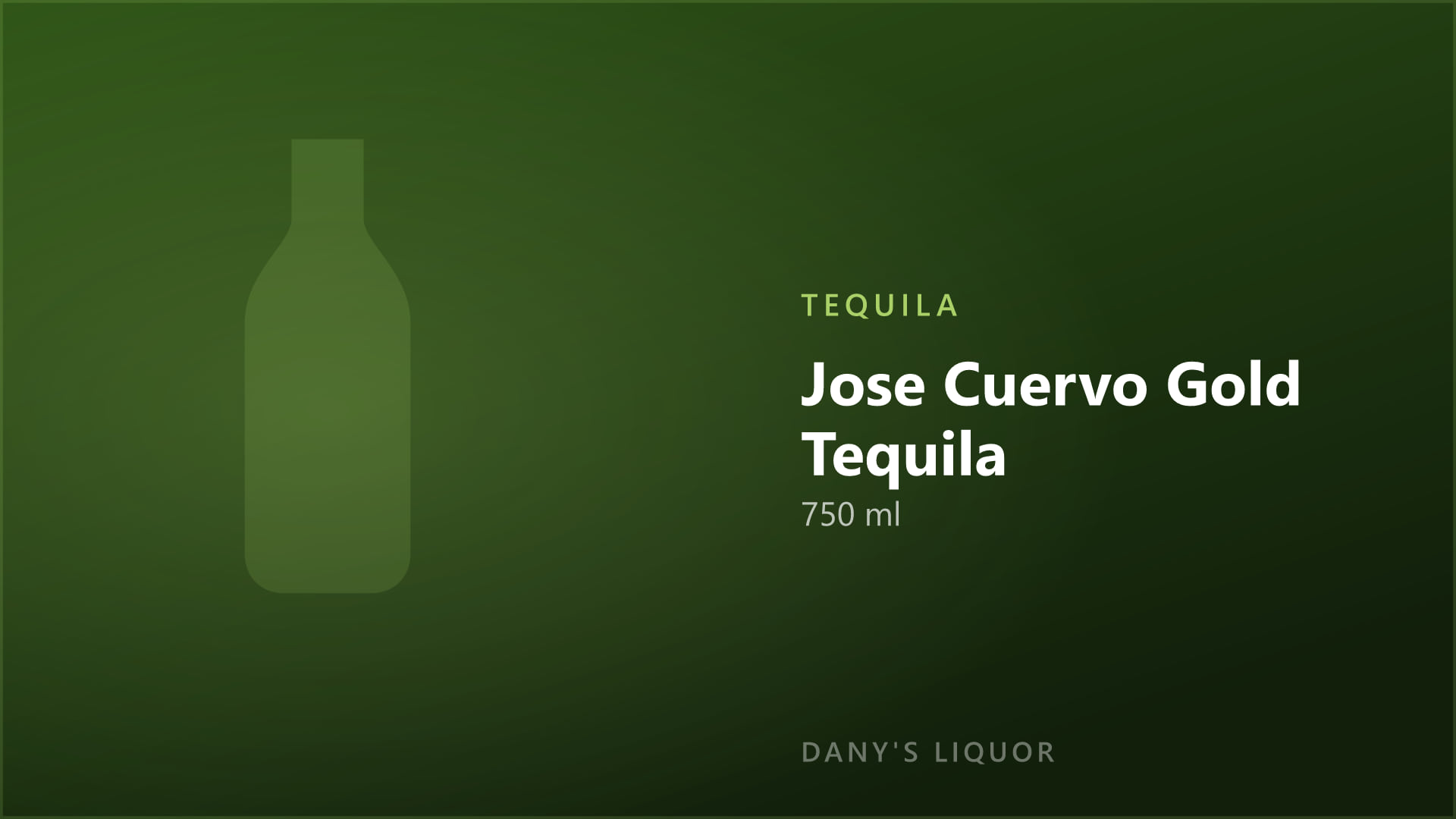 Jose Cuervo Gold Tequila (750 ml)