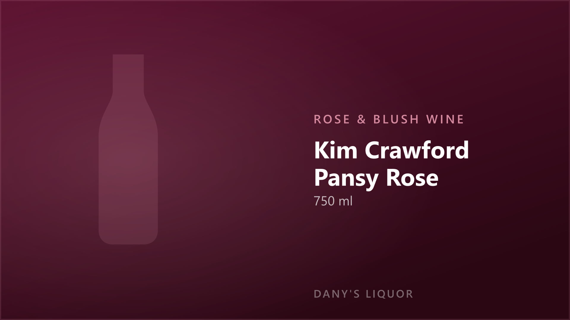 Kim Crawford Pansy Rose (750 ml)