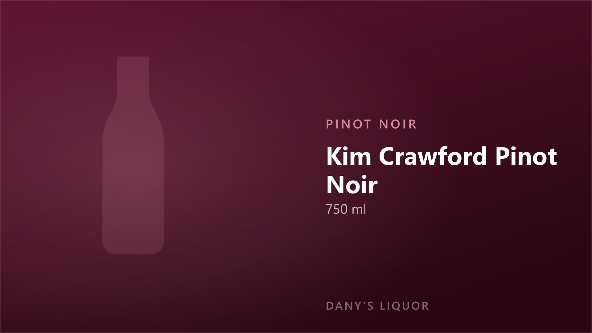 Kim Crawford Pinot Noir (750 ml)