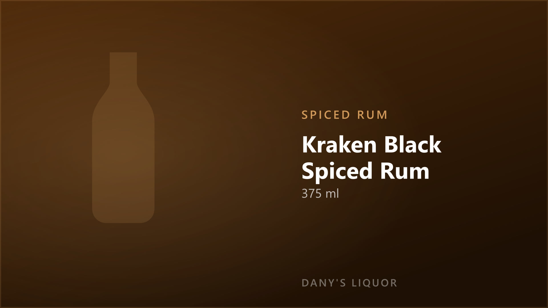 Kraken Black Spiced Rum (375 ml)