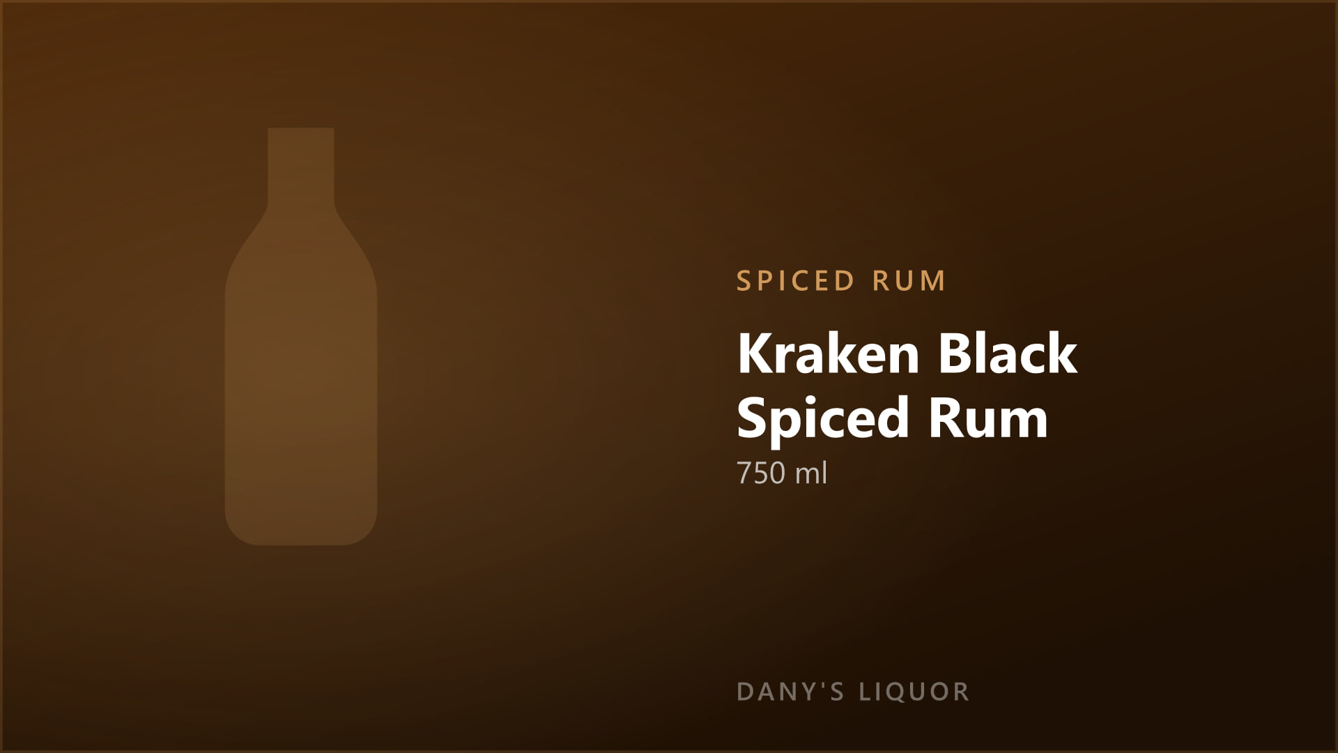 Kraken Black Spiced Rum (750 ml)