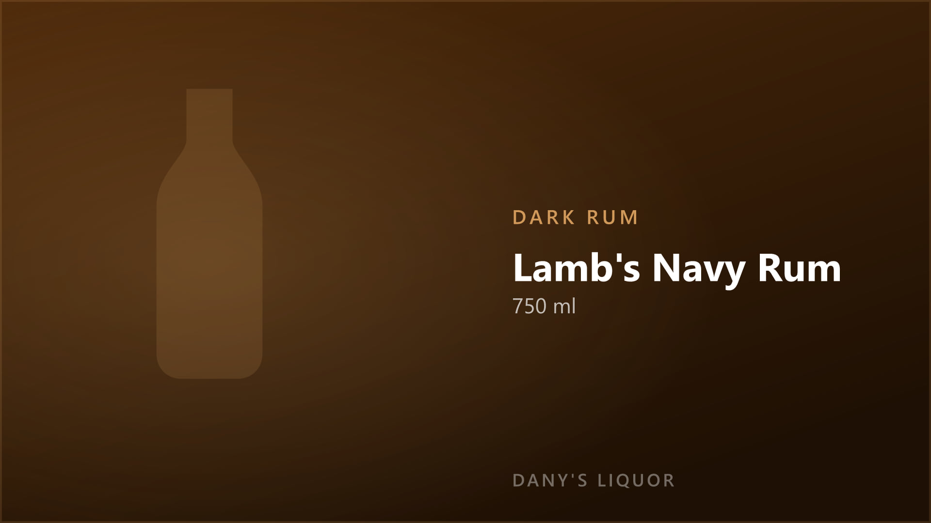 Lamb's Navy Rum (750 ml)