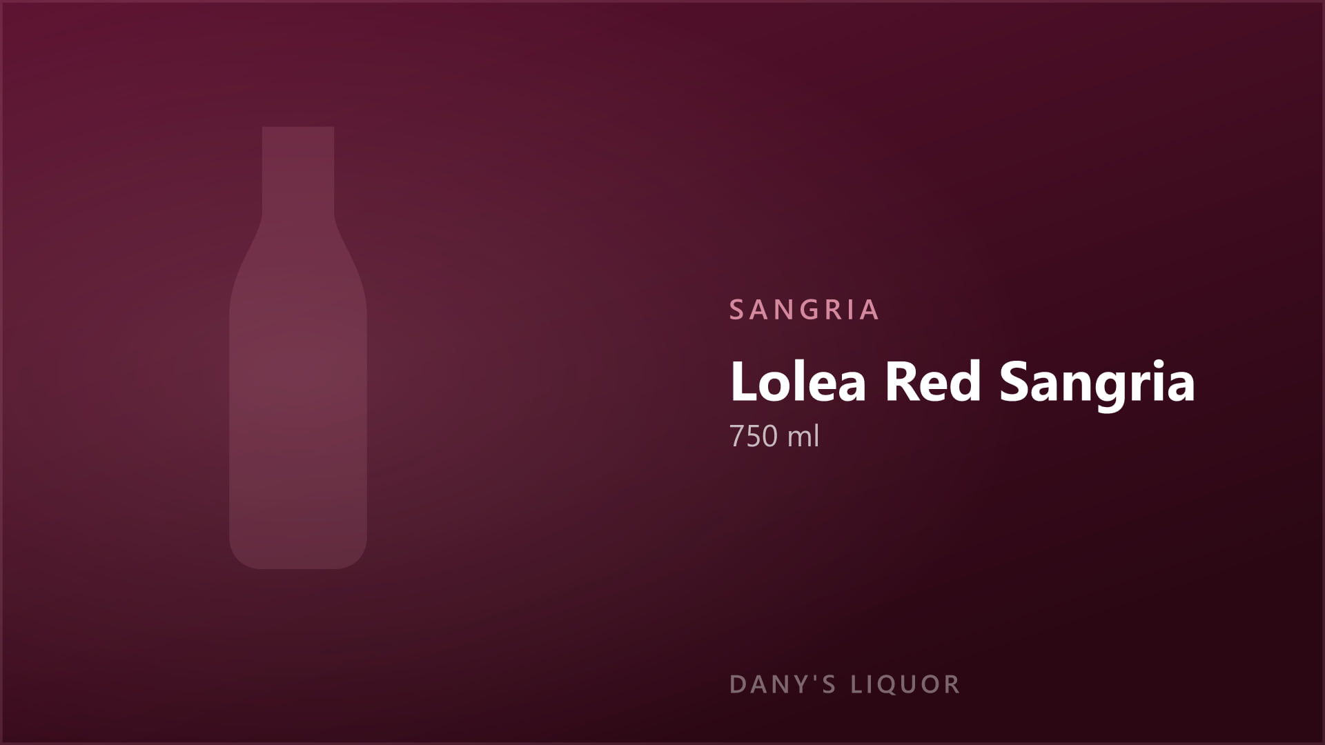 Lolea Red Sangria (750 ml)