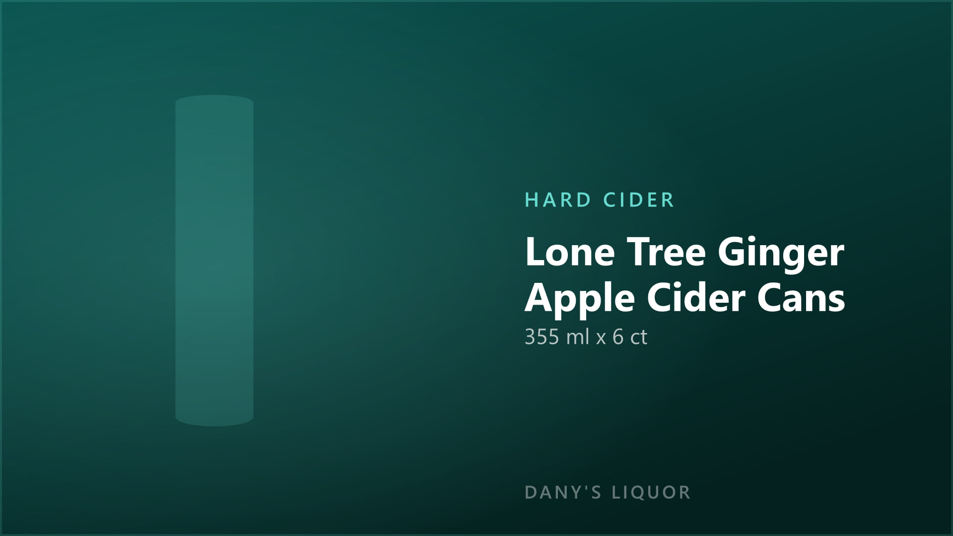 Lone Tree Ginger Apple Cider Cans (355 ml x 6 ct)