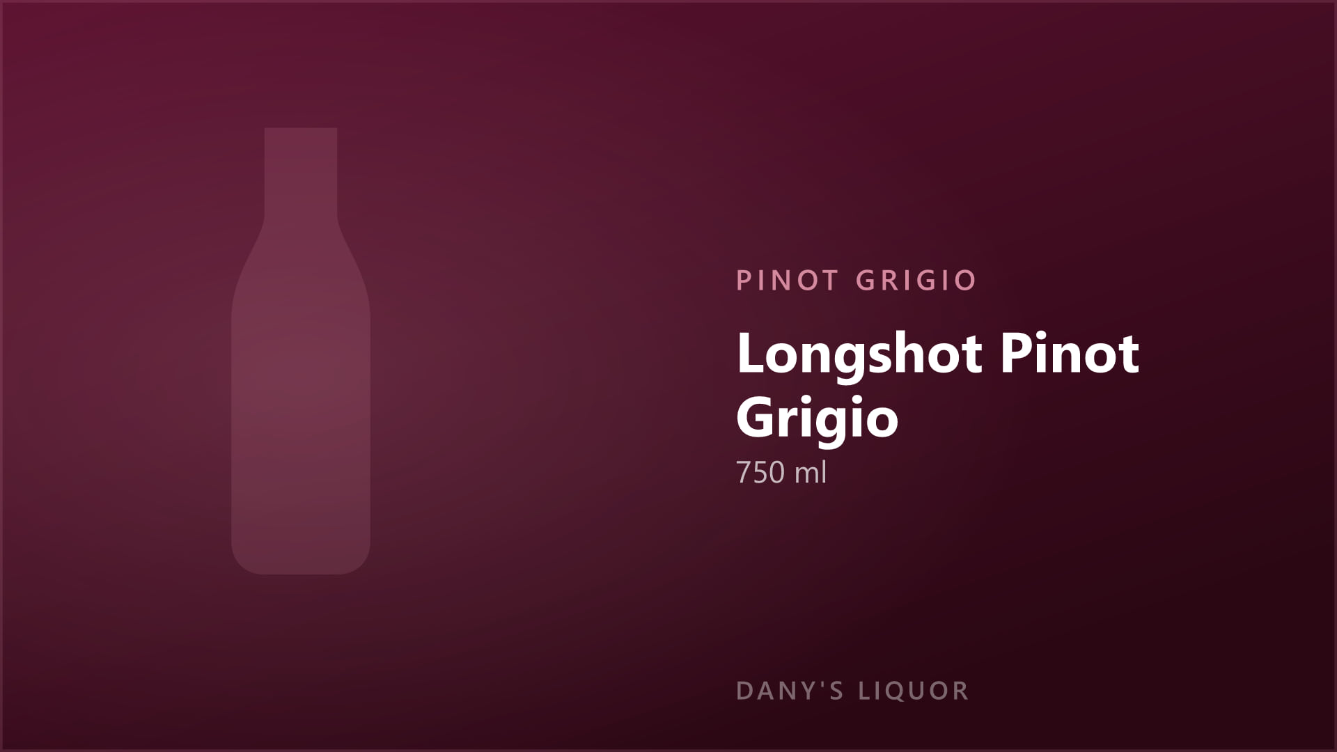 Longshot Pinot Grigio (750 ml)