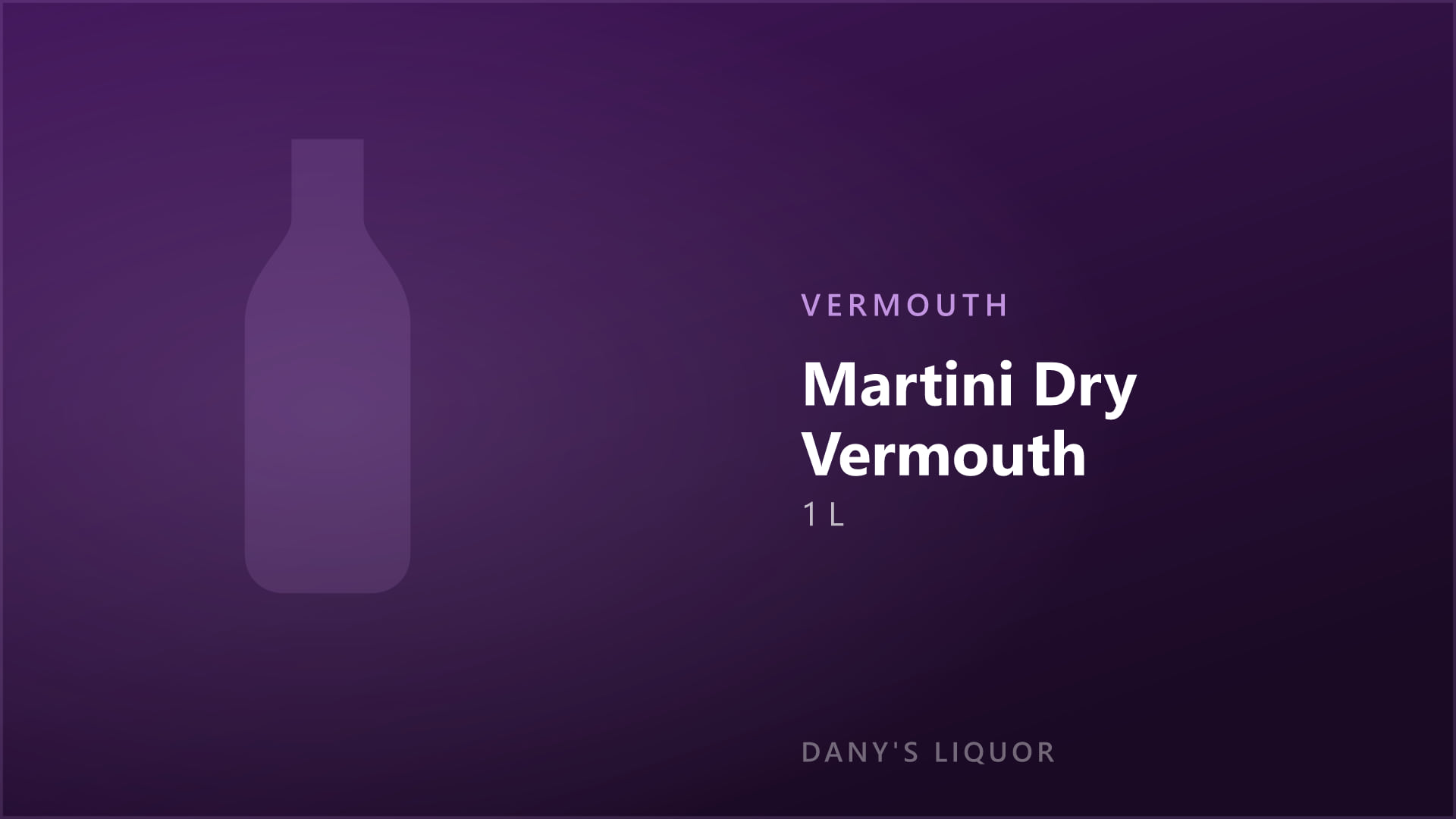 Martini Dry Vermouth (1 L)