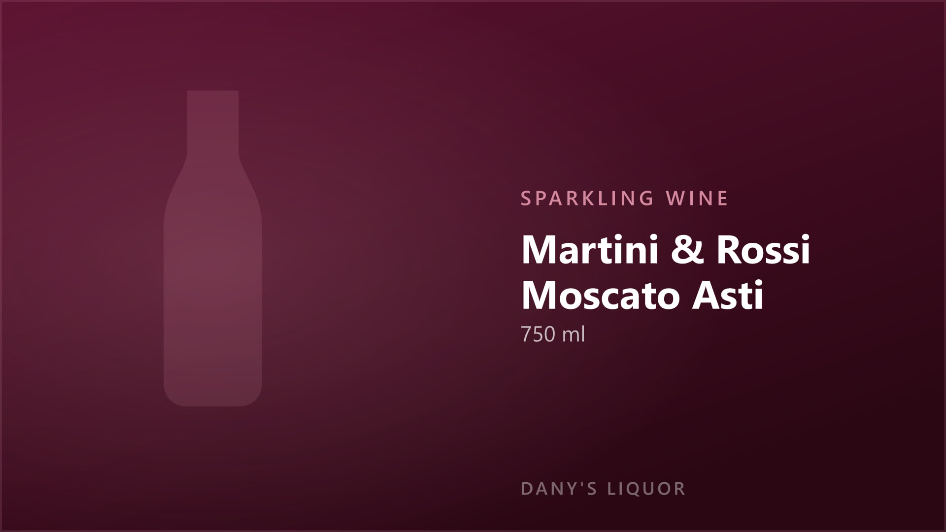 Martini & Rossi Moscato Asti (750 ml)
