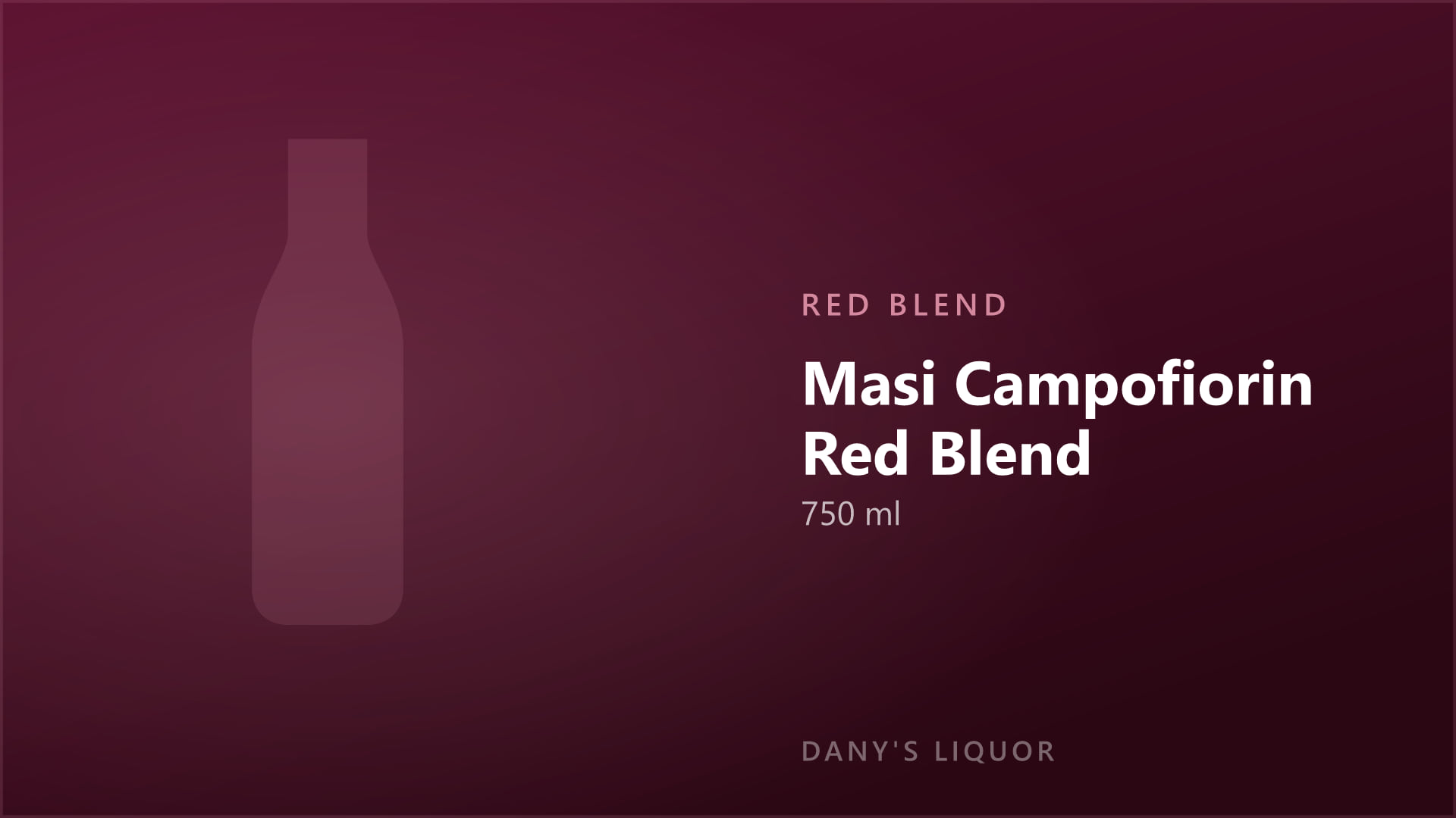 Masi Campofiorin Red Blend (750 ml)