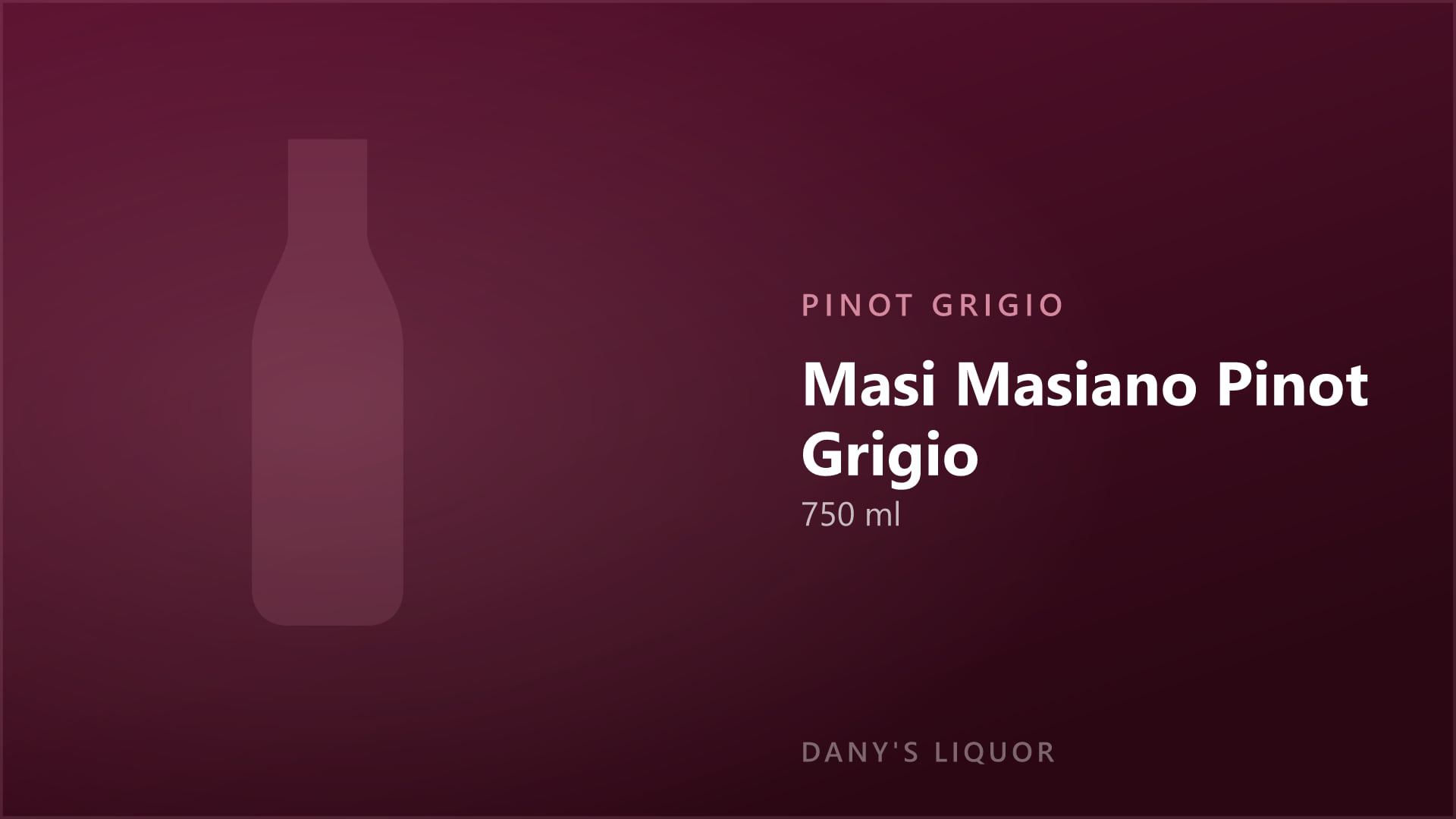Masi Masiano Pinot Grigio (750 ml)