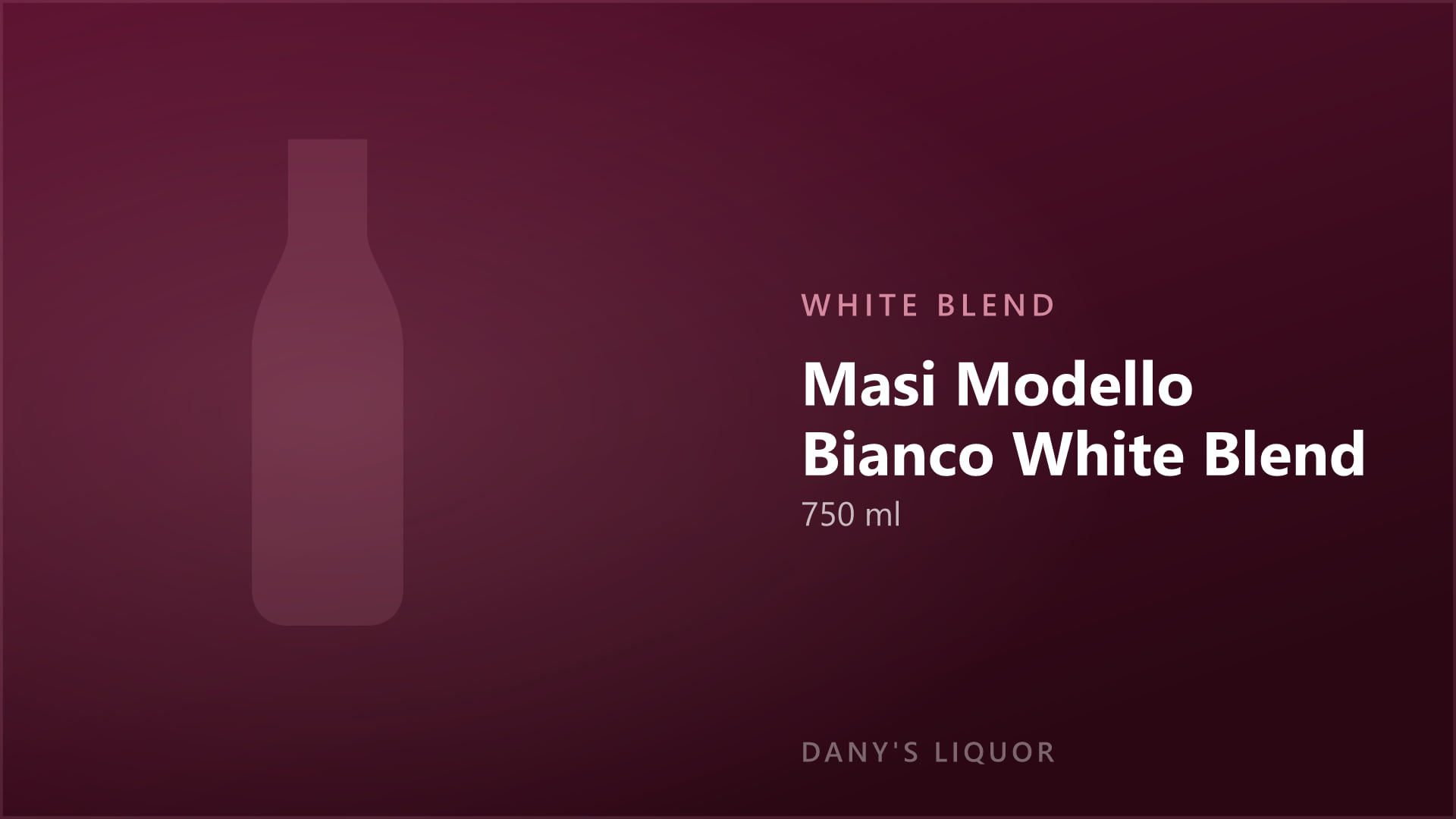 Masi Modello Bianco White Blend (750 ml)