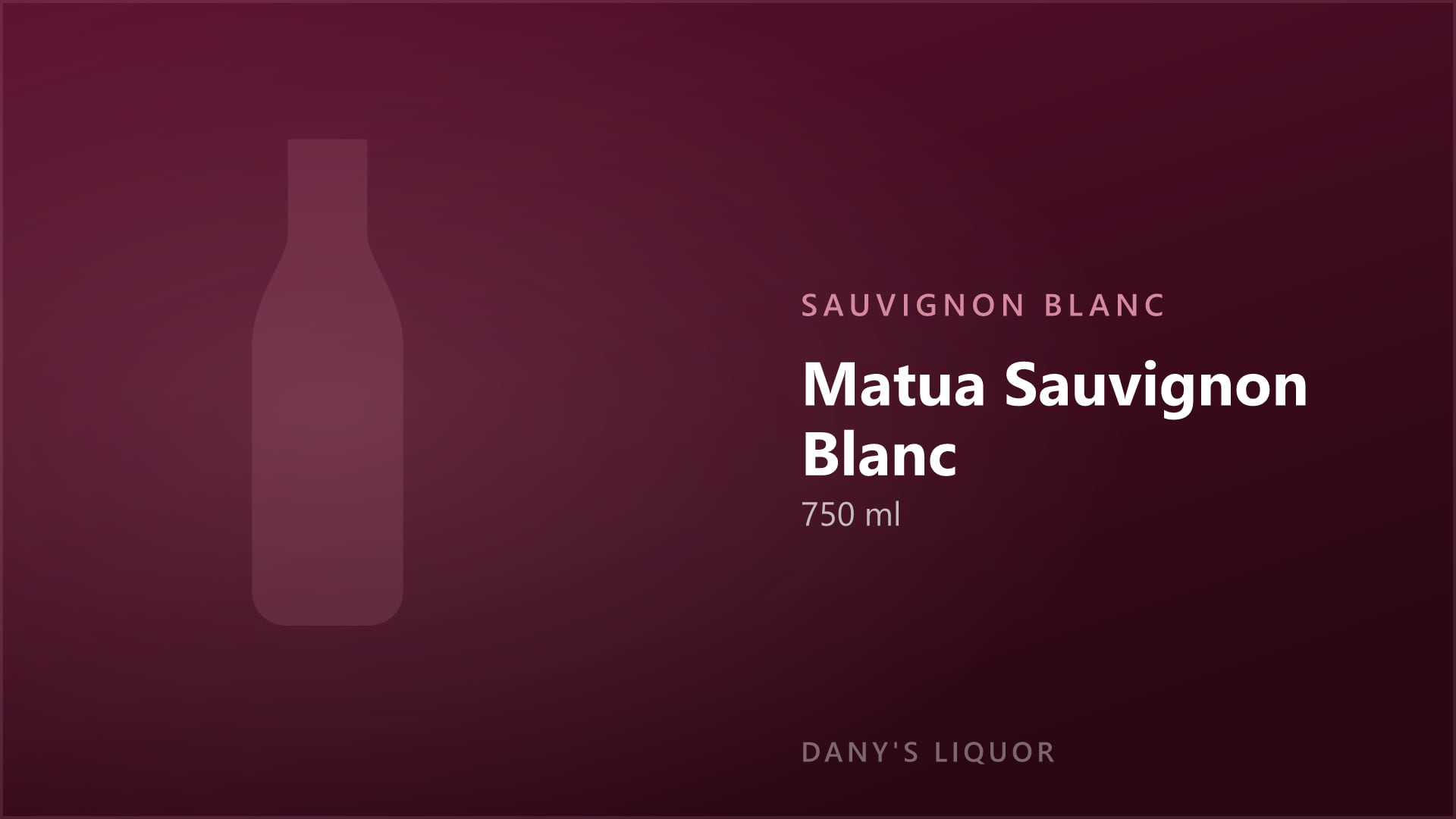 Matua Sauvignon Blanc (750 ml)
