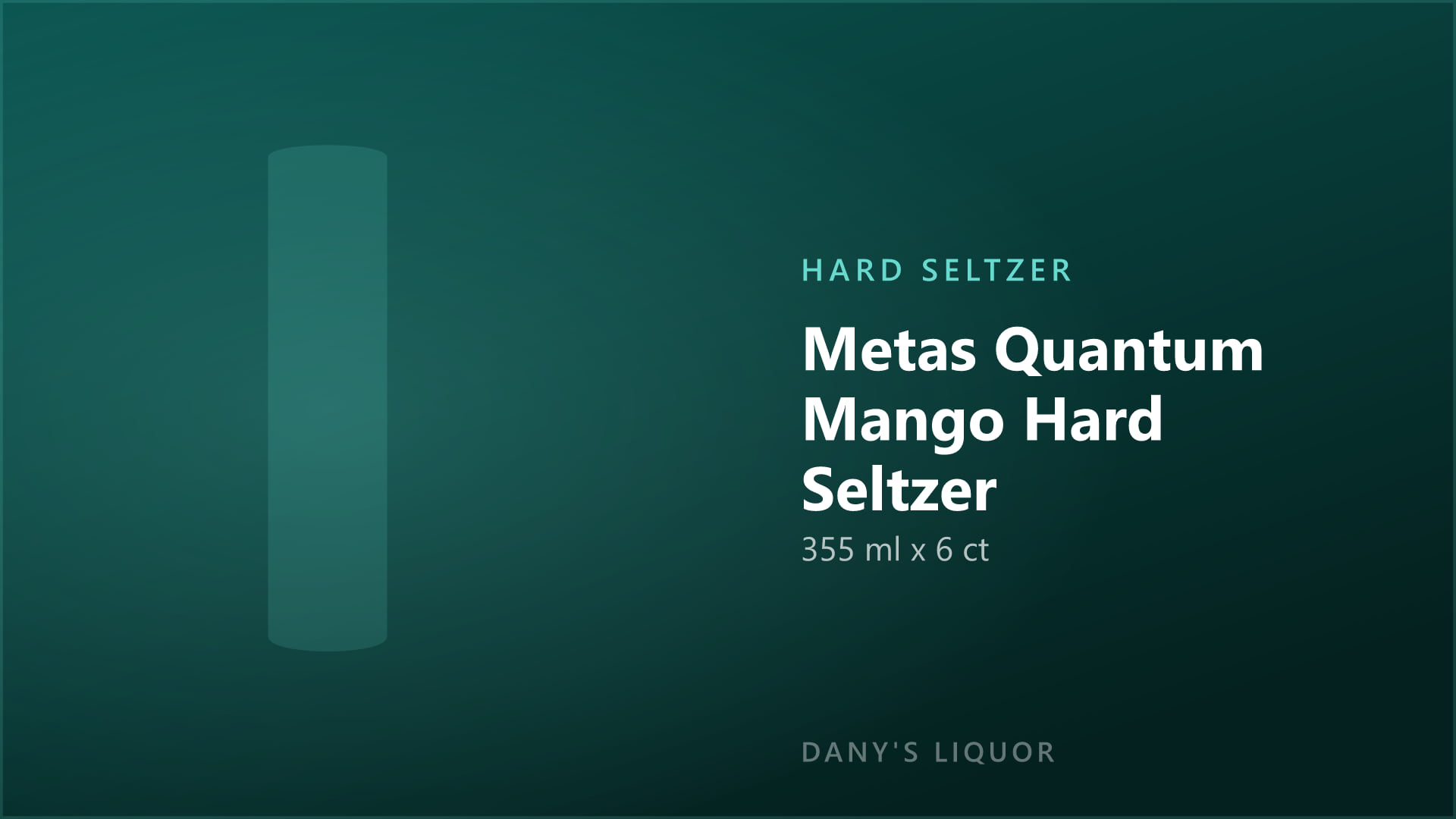 Metas Quantum Mango Hard Seltzer (355 ml x 6 ct)