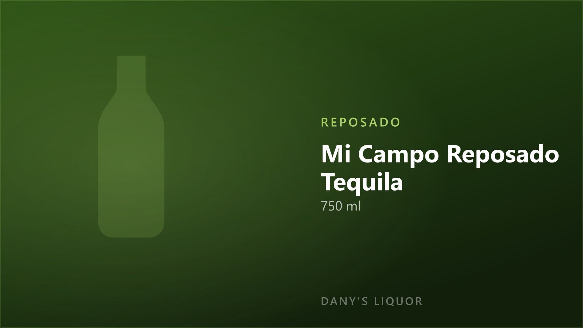 Mi Campo Reposado Tequila (750 ml)