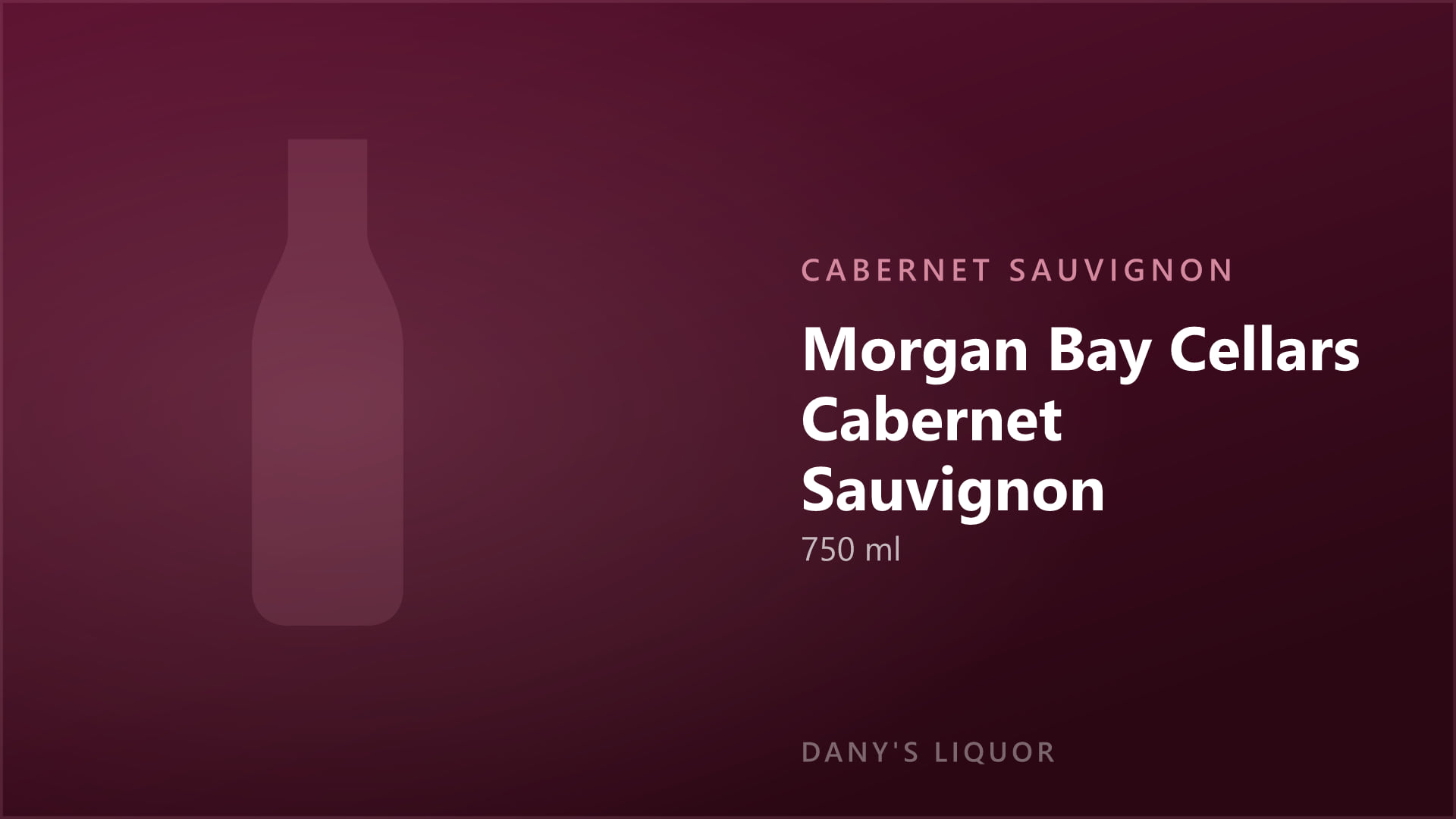 Morgan Bay Cellars Cabernet Sauvignon (750 ml)