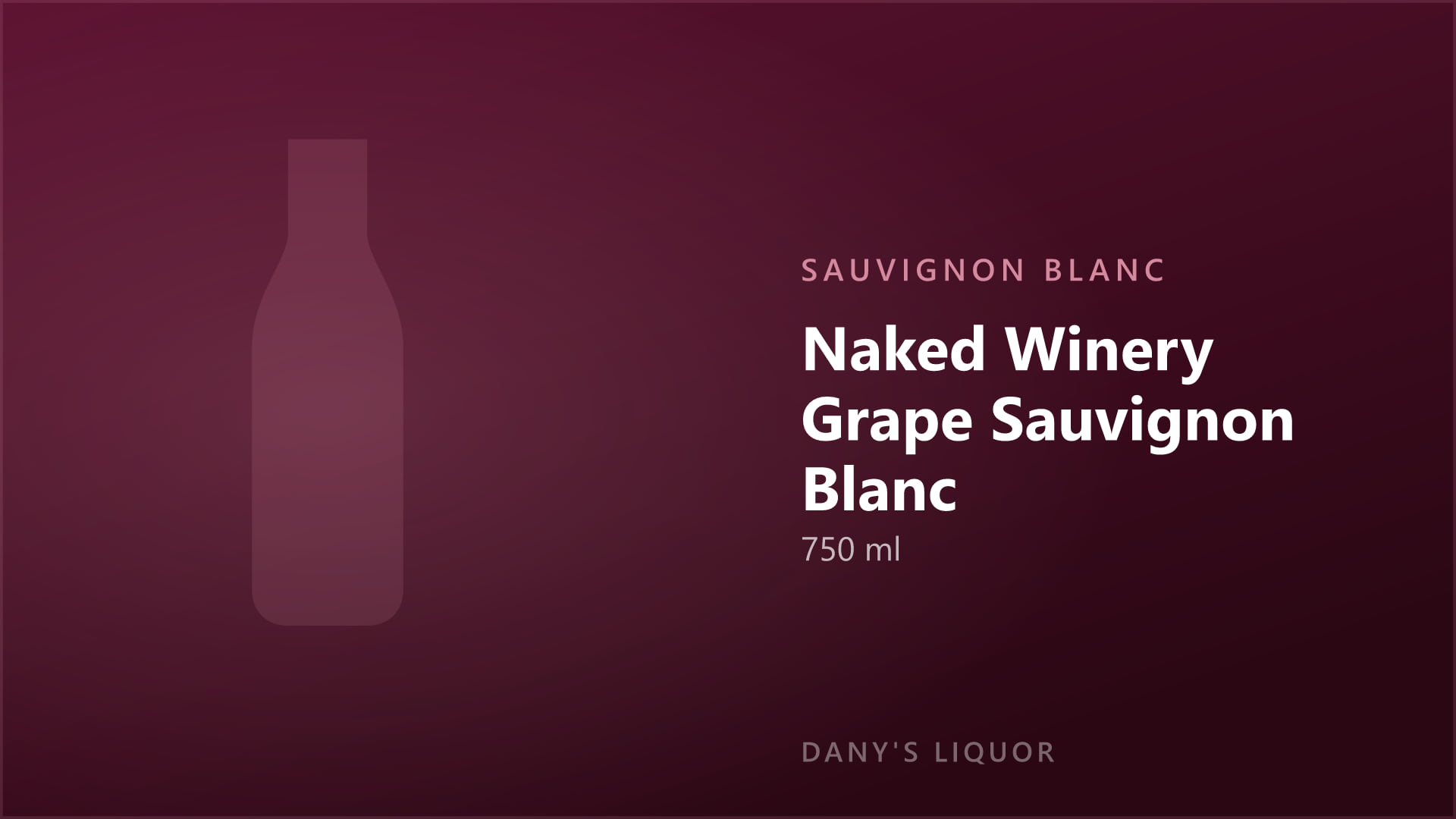 Naked Winery Grape Sauvignon Blanc (750 ml)