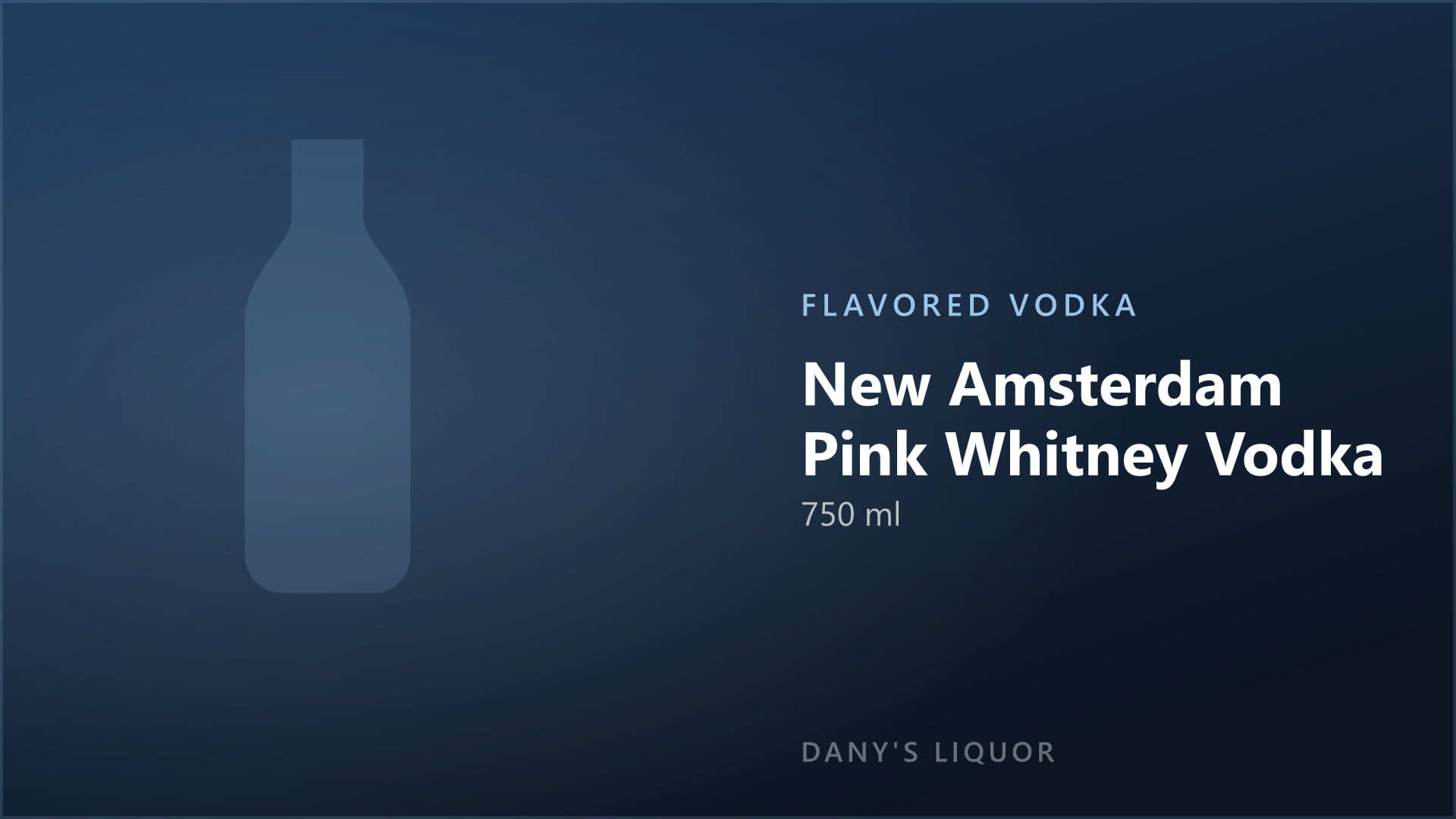 New Amsterdam Pink Whitney Vodka (750 ml)