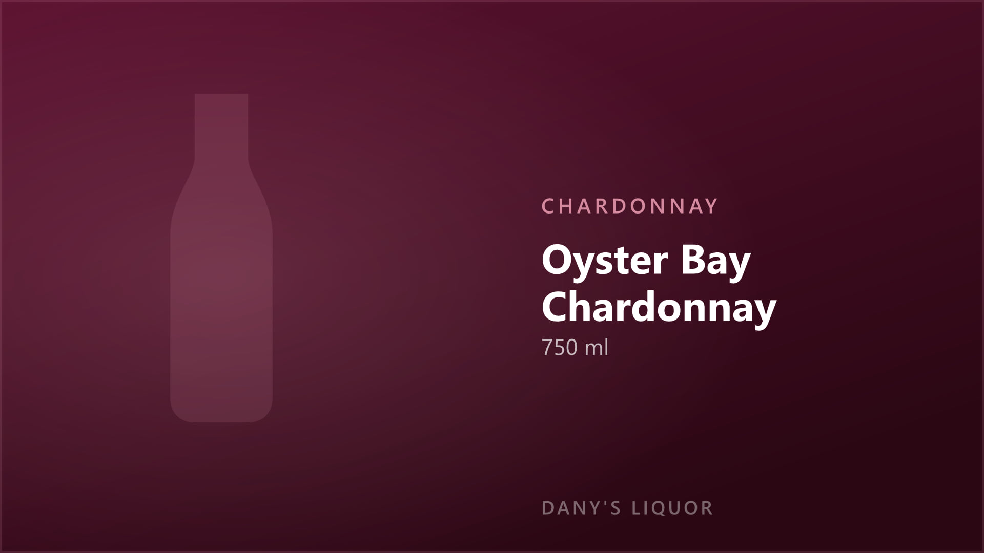 Oyster Bay Chardonnay (750 ml)