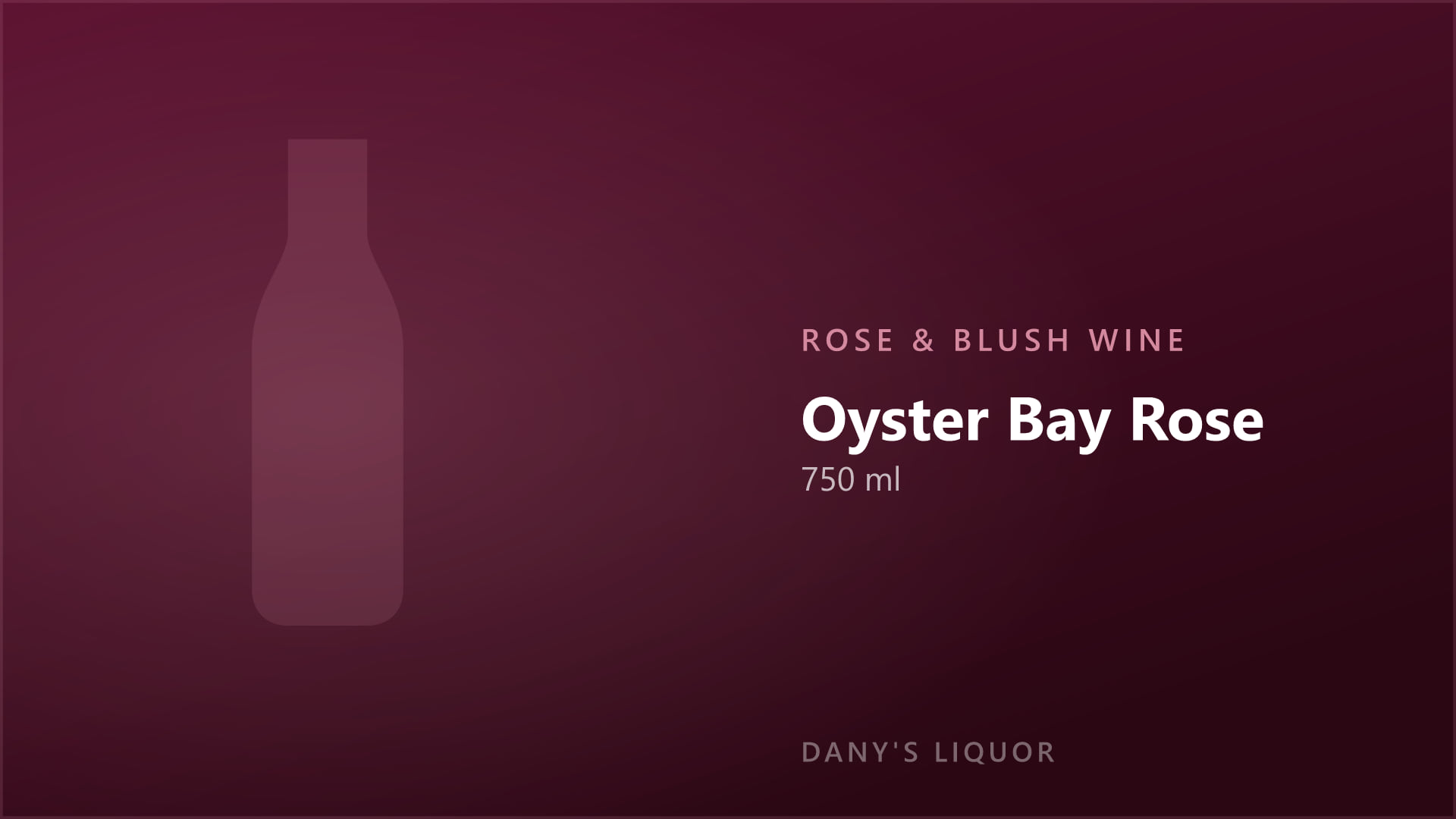 Oyster Bay Rose (750 ml)
