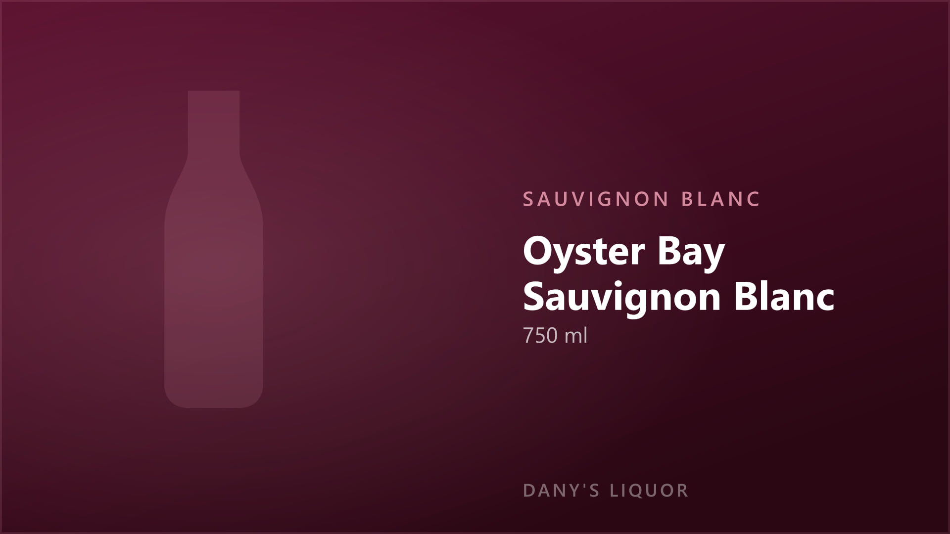 Oyster Bay Sauvignon Blanc (750 ml)