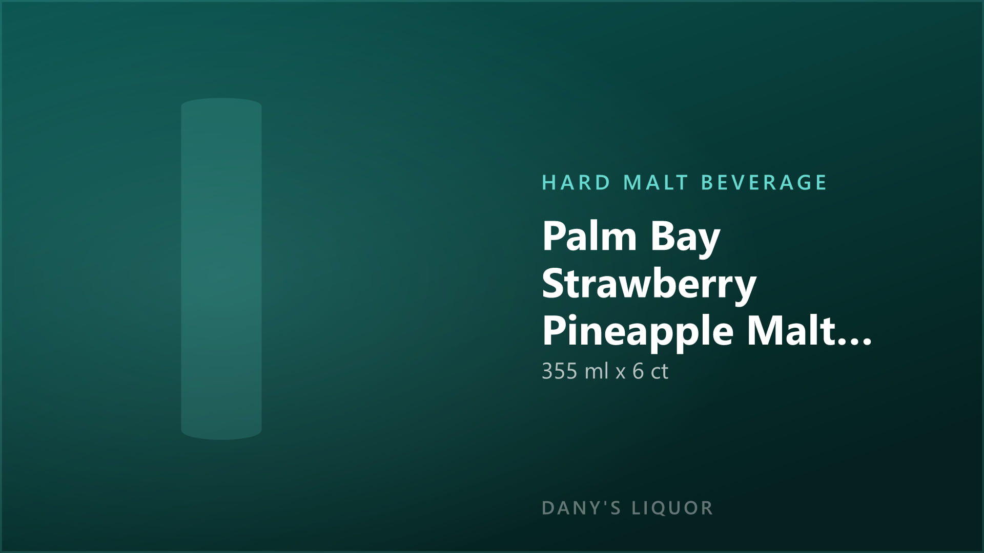 Palm Bay Strawberry Pineapple Malt Beverage Cans (355 ml x 6 ct)