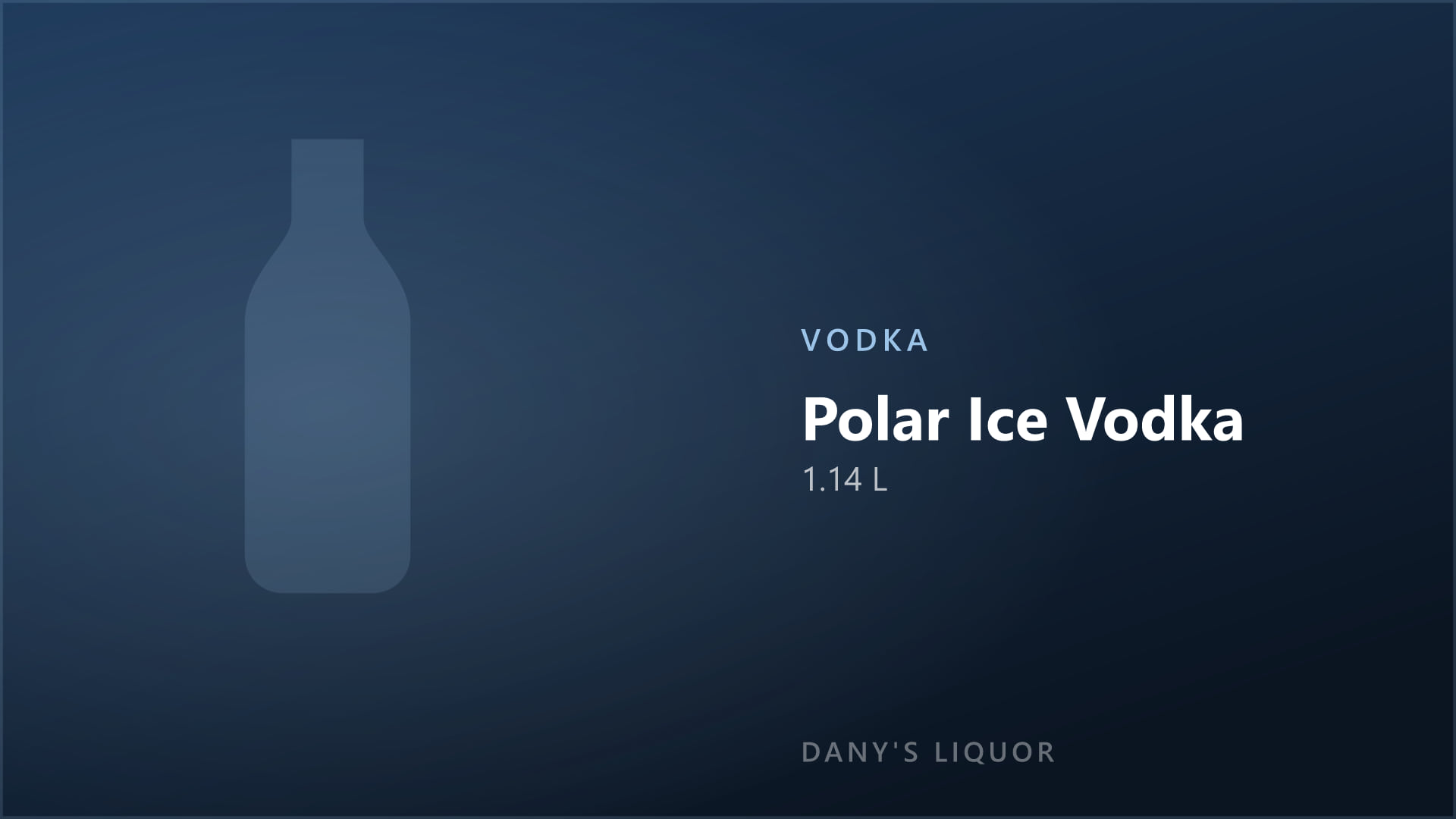 Polar Ice Vodka (1.14 L)