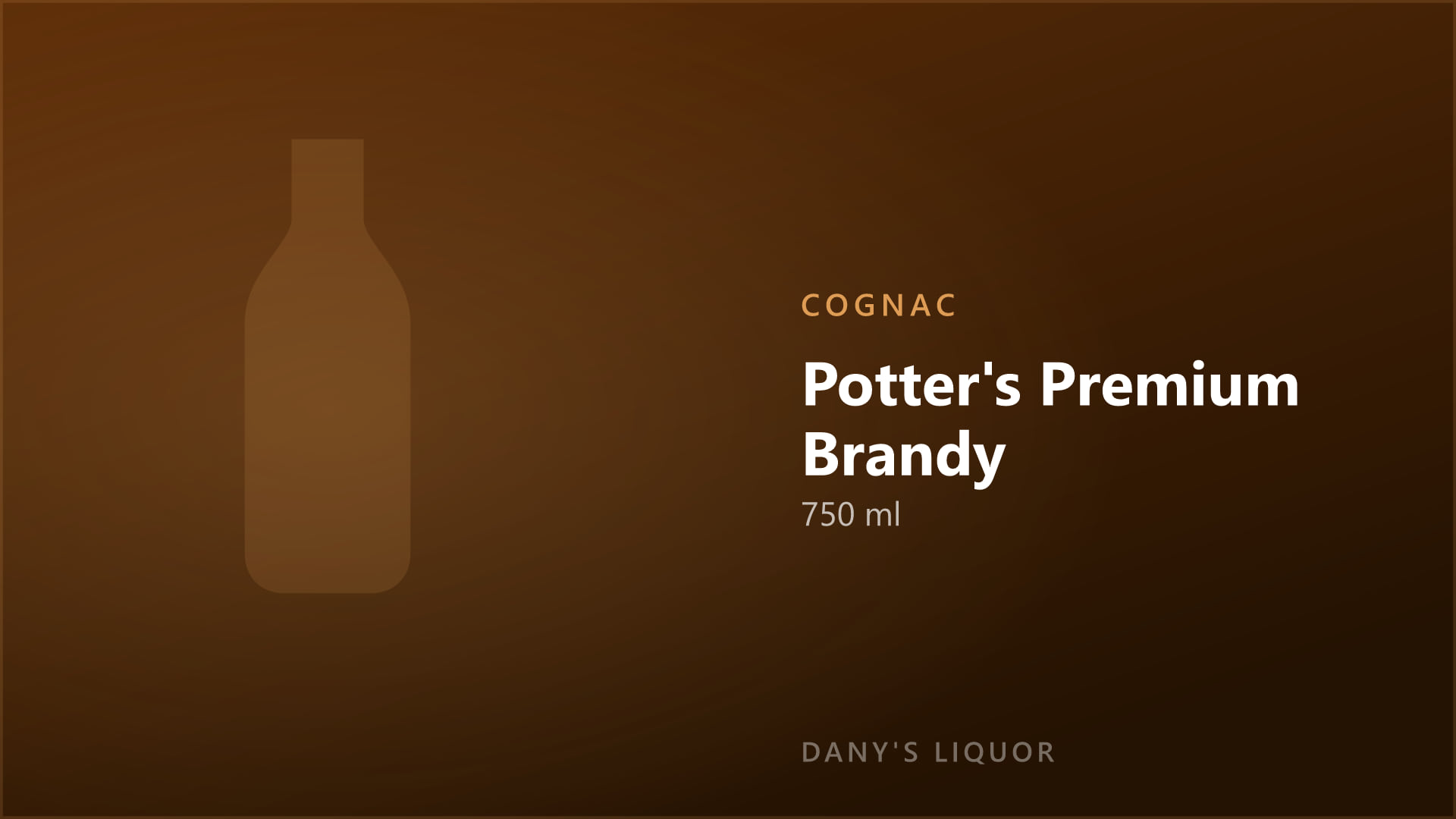 Potter's Premium Brandy (750 ml)