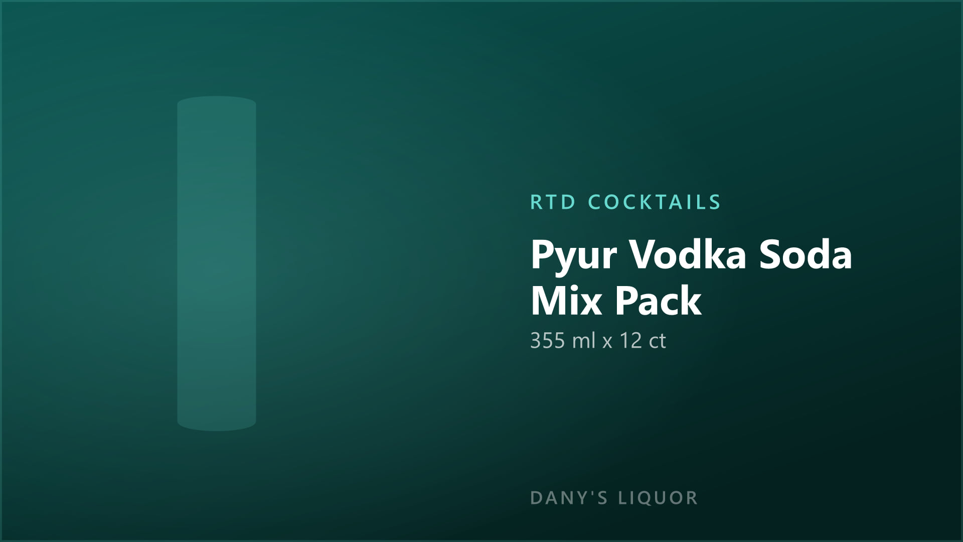 Pyur Vodka Soda Mix Pack (355 ml x 12 ct)