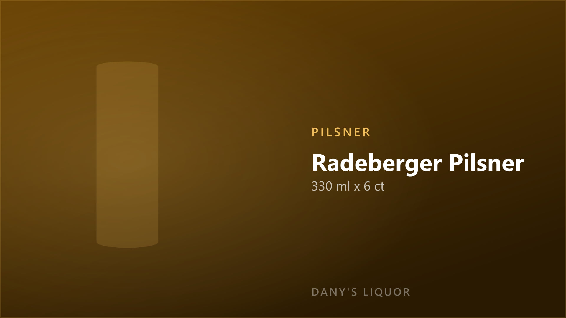 Radeberger Pilsner (330 ml x 6 ct)