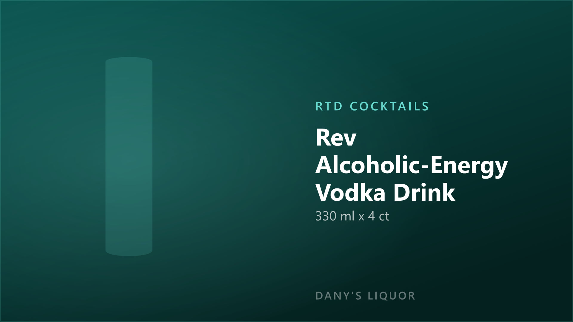 Rev Alcoholic-Energy Vodka Drink (330 ml x 4 ct)