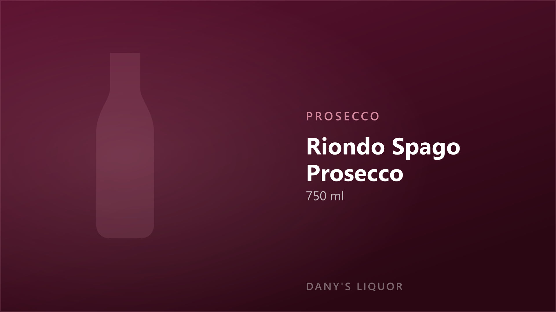 Riondo Spago Prosecco (750 ml)