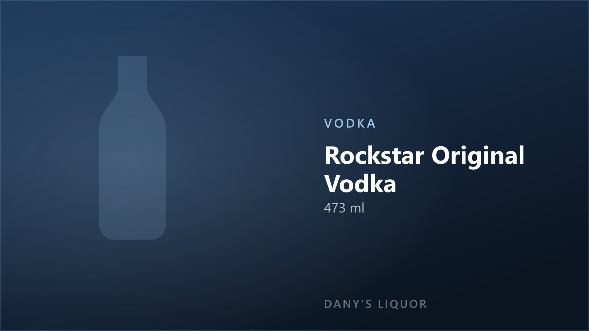 Rockstar Original Vodka (473 ml)