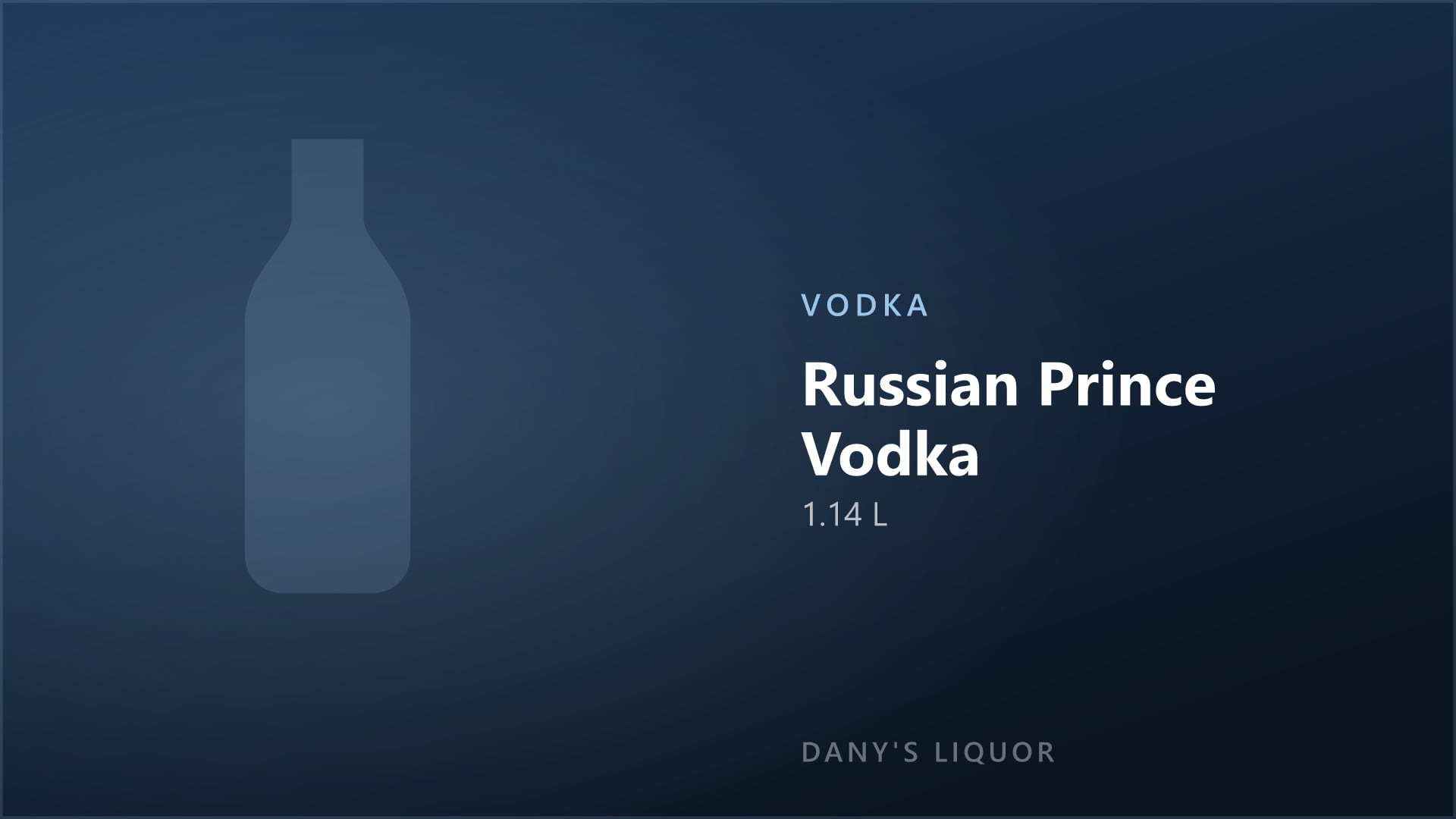 Russian Prince Vodka (1.14 L)
