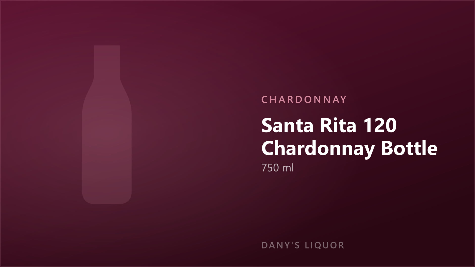 Santa Rita 120 Chardonnay Bottle (750 ml)