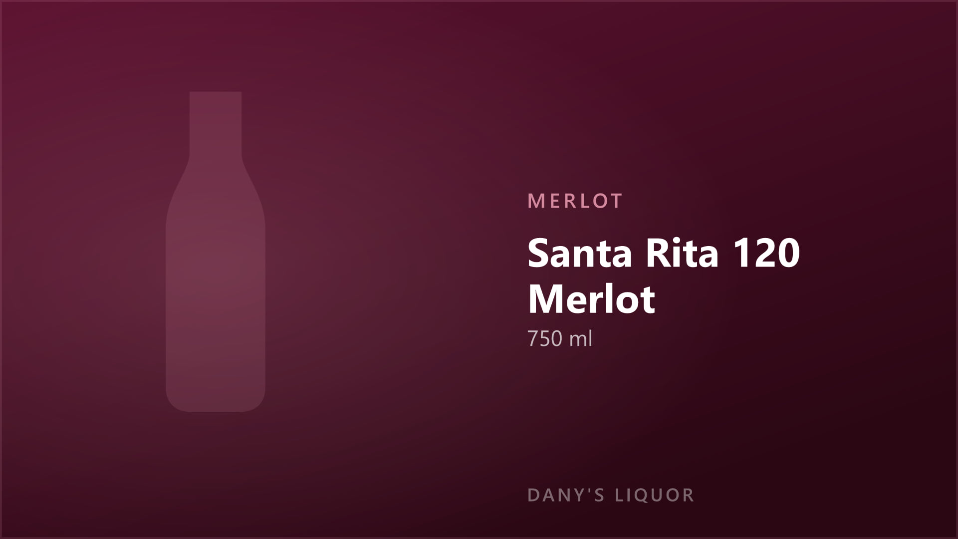 Santa Rita 120 Merlot (750 ml)