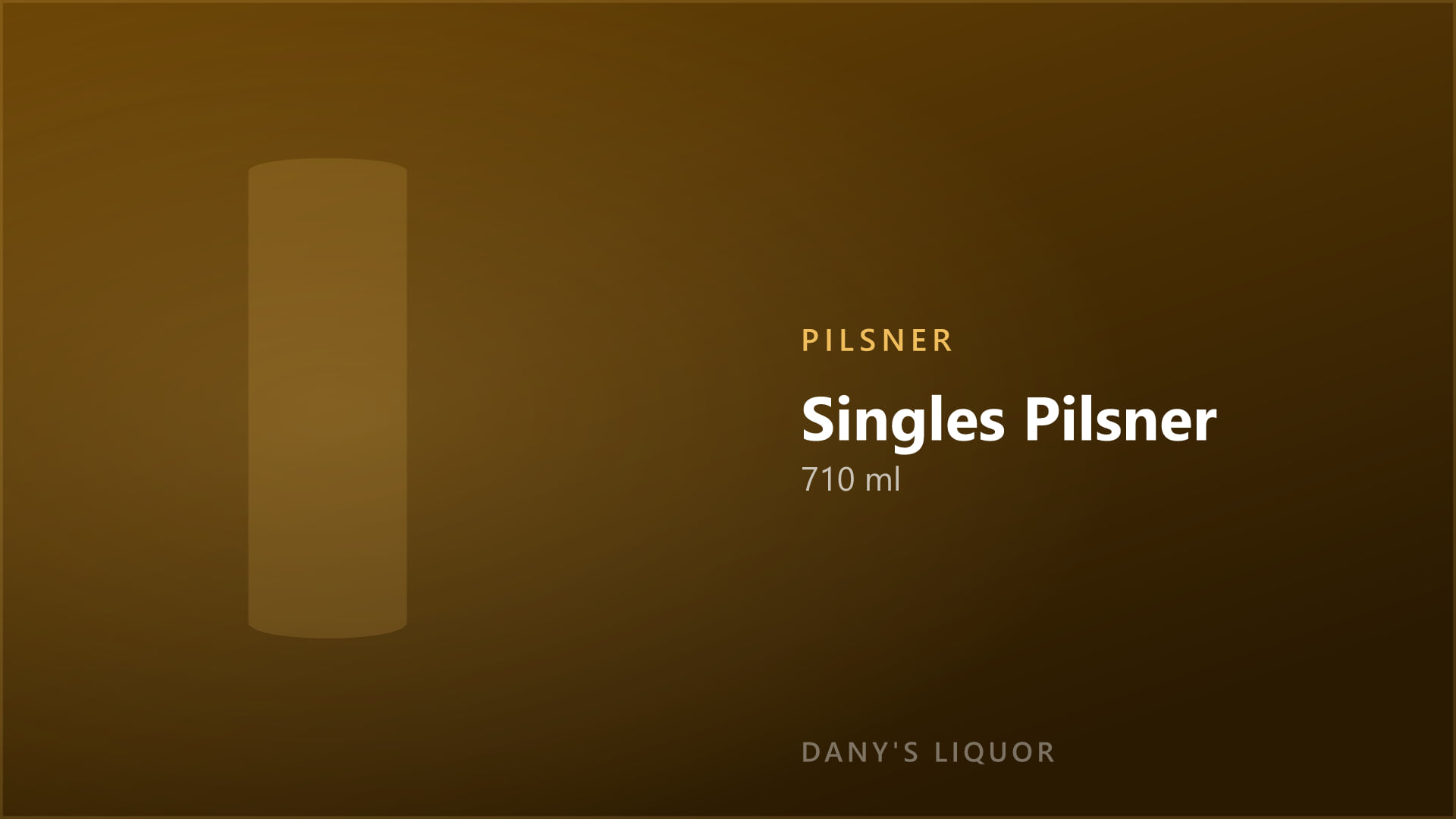 Singles Pilsner (710 ml)