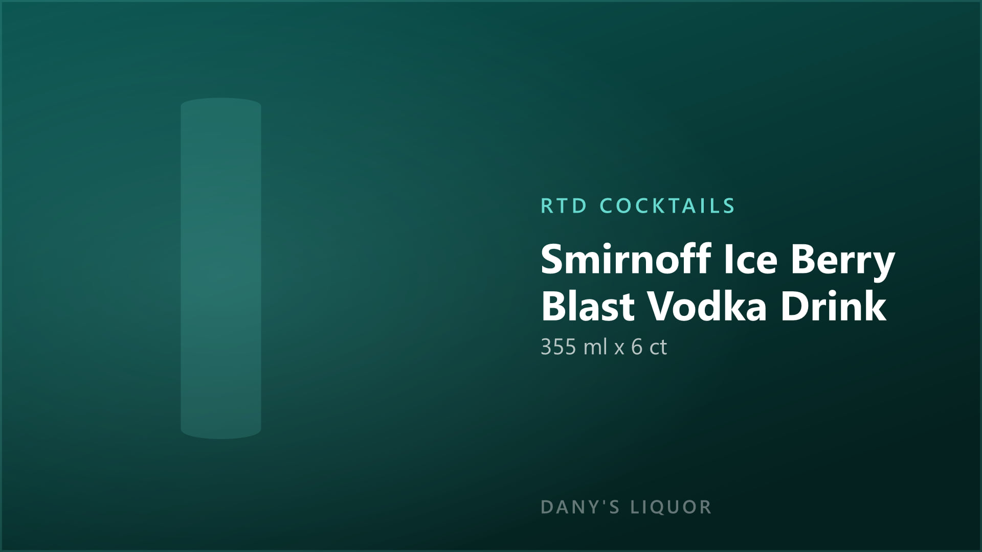 Smirnoff Ice Berry Blast Vodka Drink (355 ml x 6 ct)