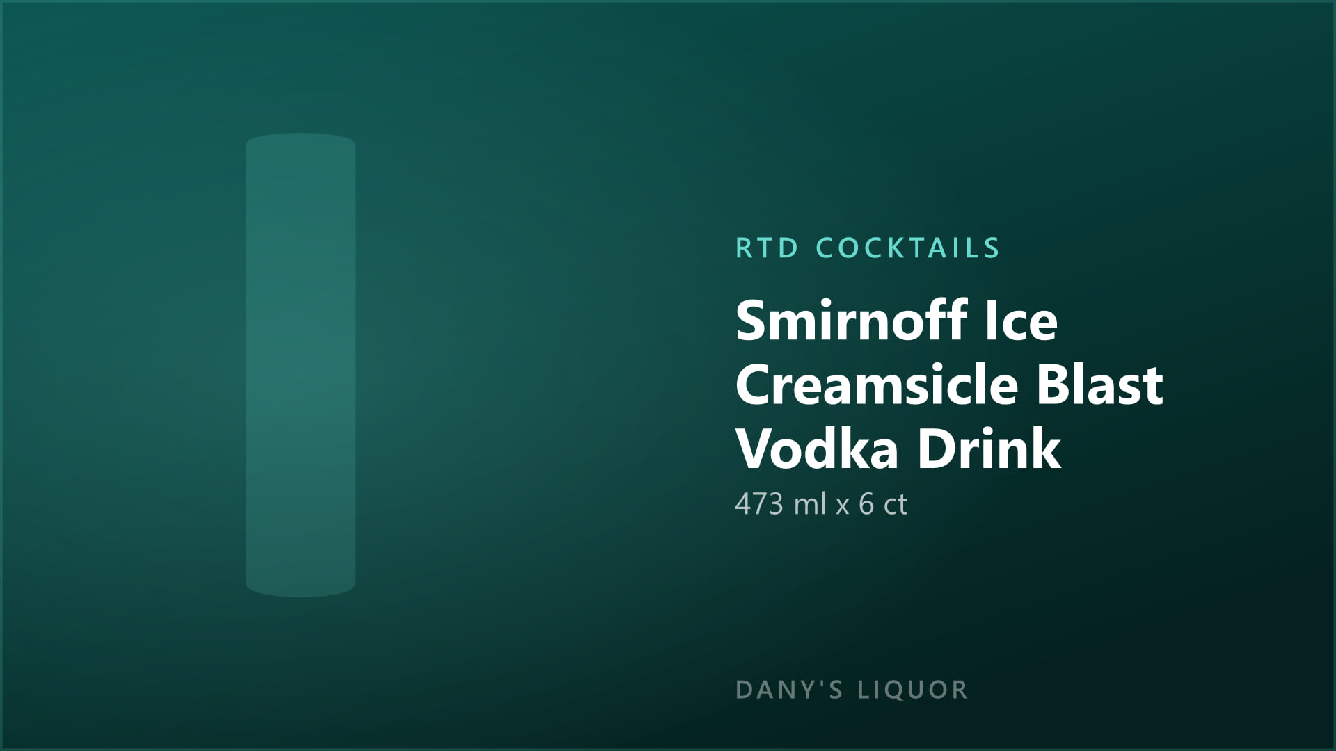 Smirnoff Ice Creamsicle Blast Vodka Drink (473 ml x 6 ct)