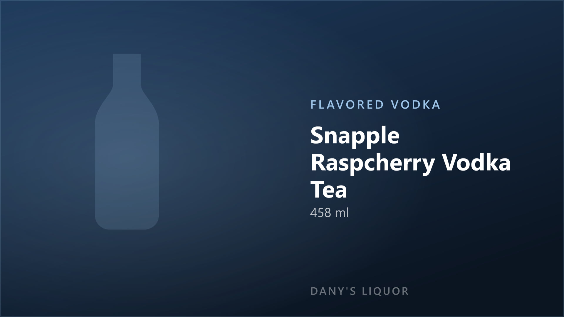 Snapple Raspcherry Vodka Tea (458 ml)
