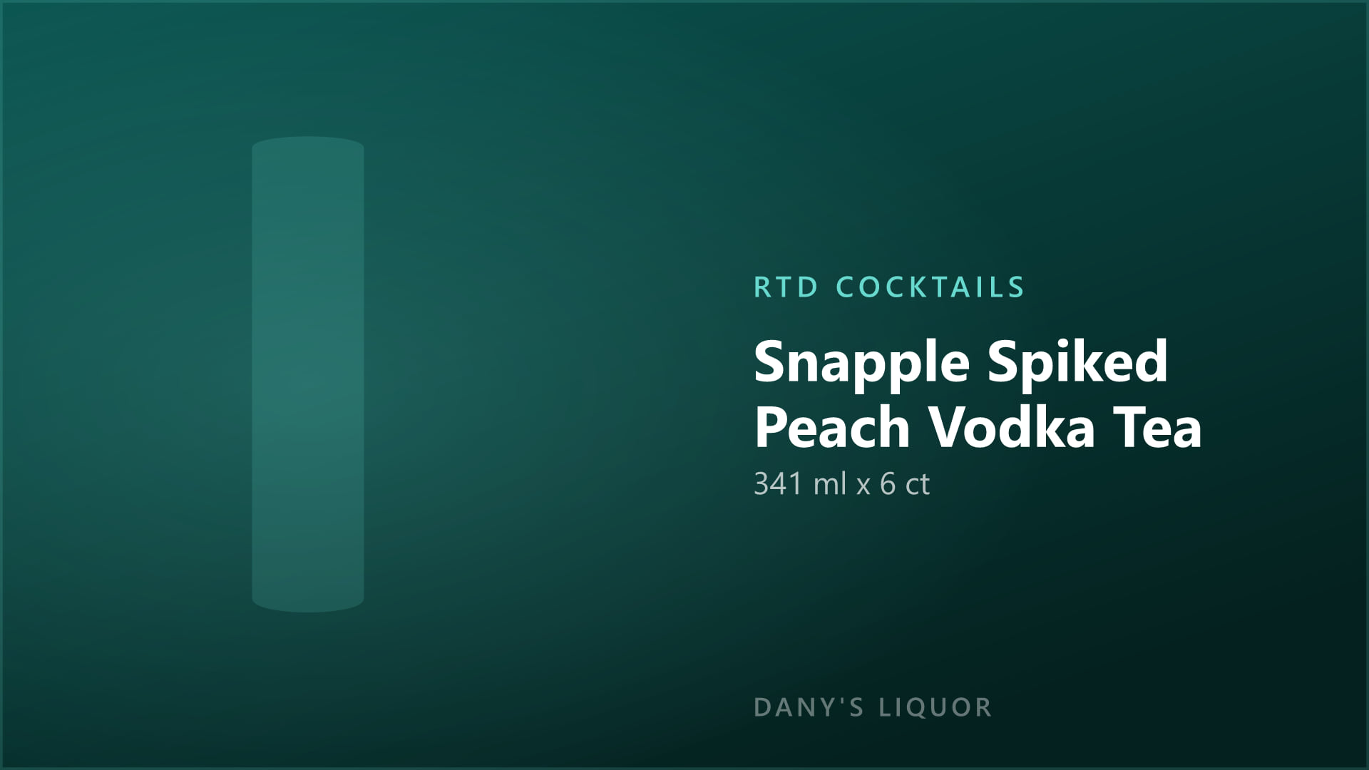 Snapple Spiked Peach Vodka Tea (341 ml x 6 ct)