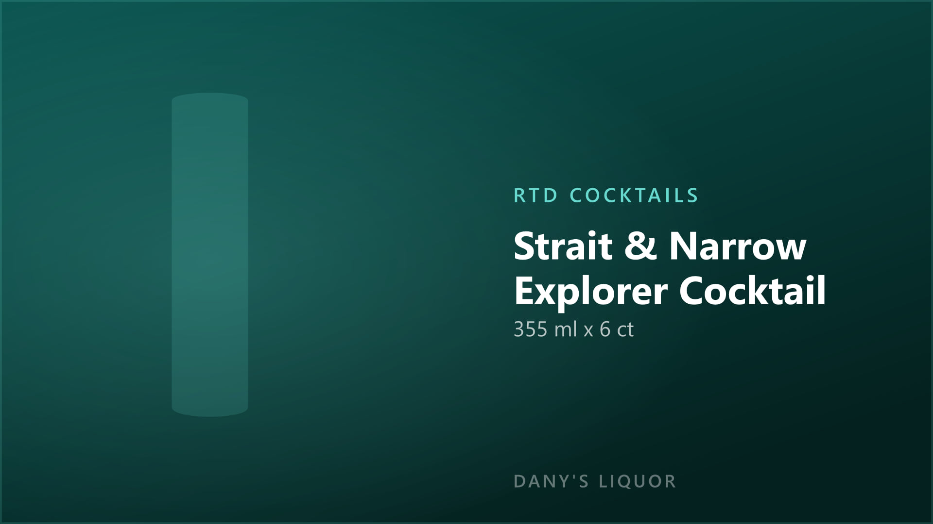 Strait & Narrow Explorer Cocktail (355 ml x 6 ct)