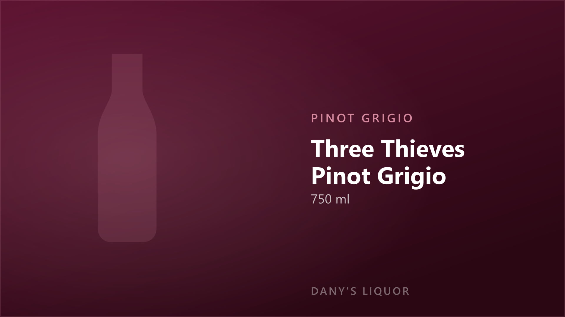 Three Thieves Pinot Grigio (750 ml)